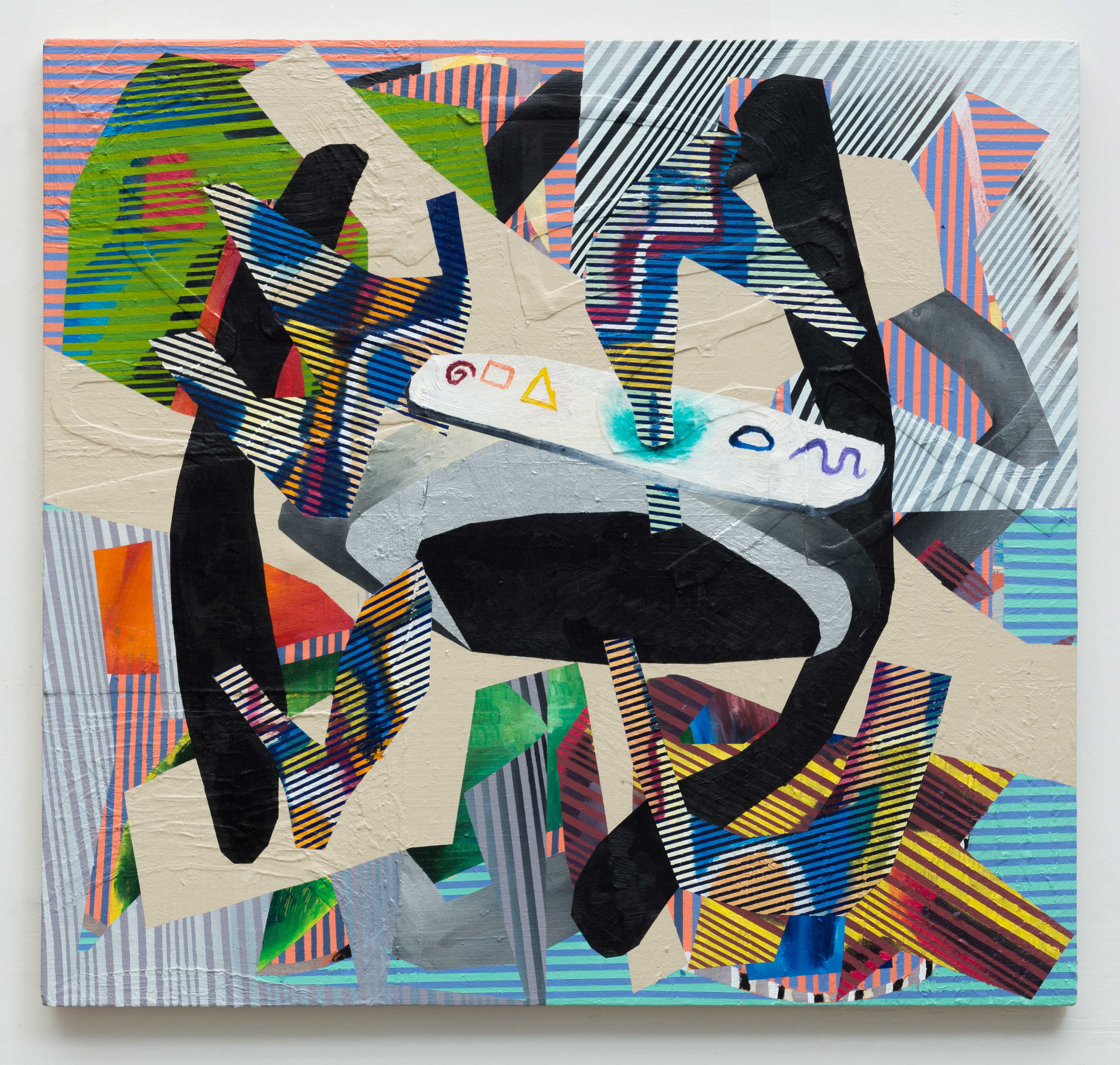 28x30x0.75 - Abstract painting by Zack Goulet from 2018 collection - 28″ × 30″ × 0.75″