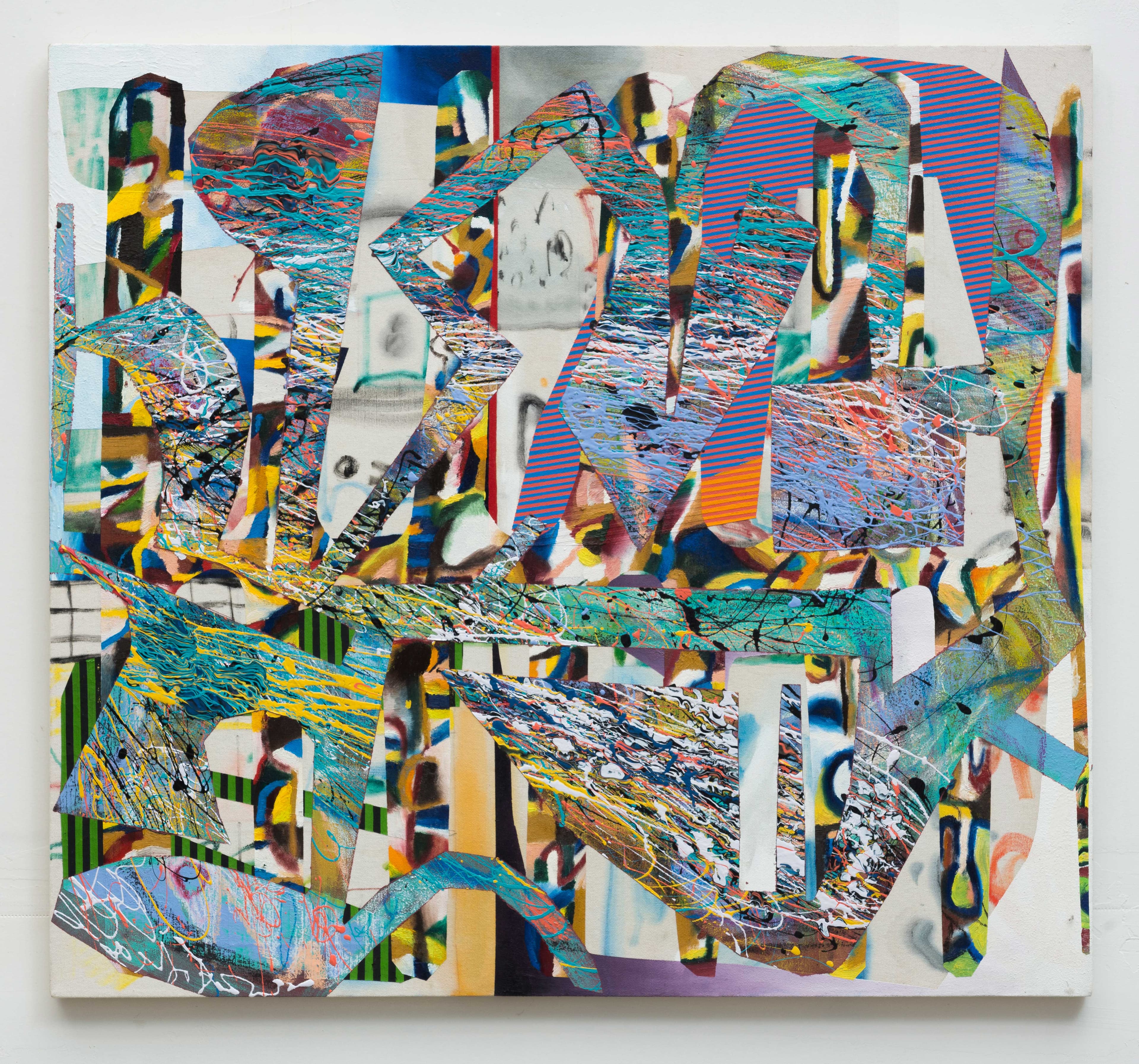30x33x0.75 - Abstract painting by Zack Goulet from 2018 collection - 30″ × 33″ × 0.75″