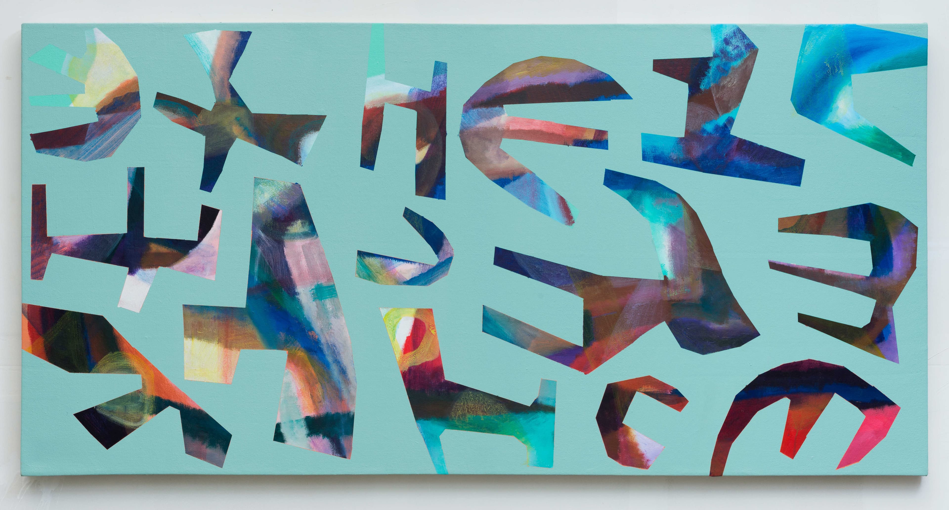 36x72x1.5 - Abstract painting by Zack Goulet from 2018 collection - 36″ × 72″ × 1.5″