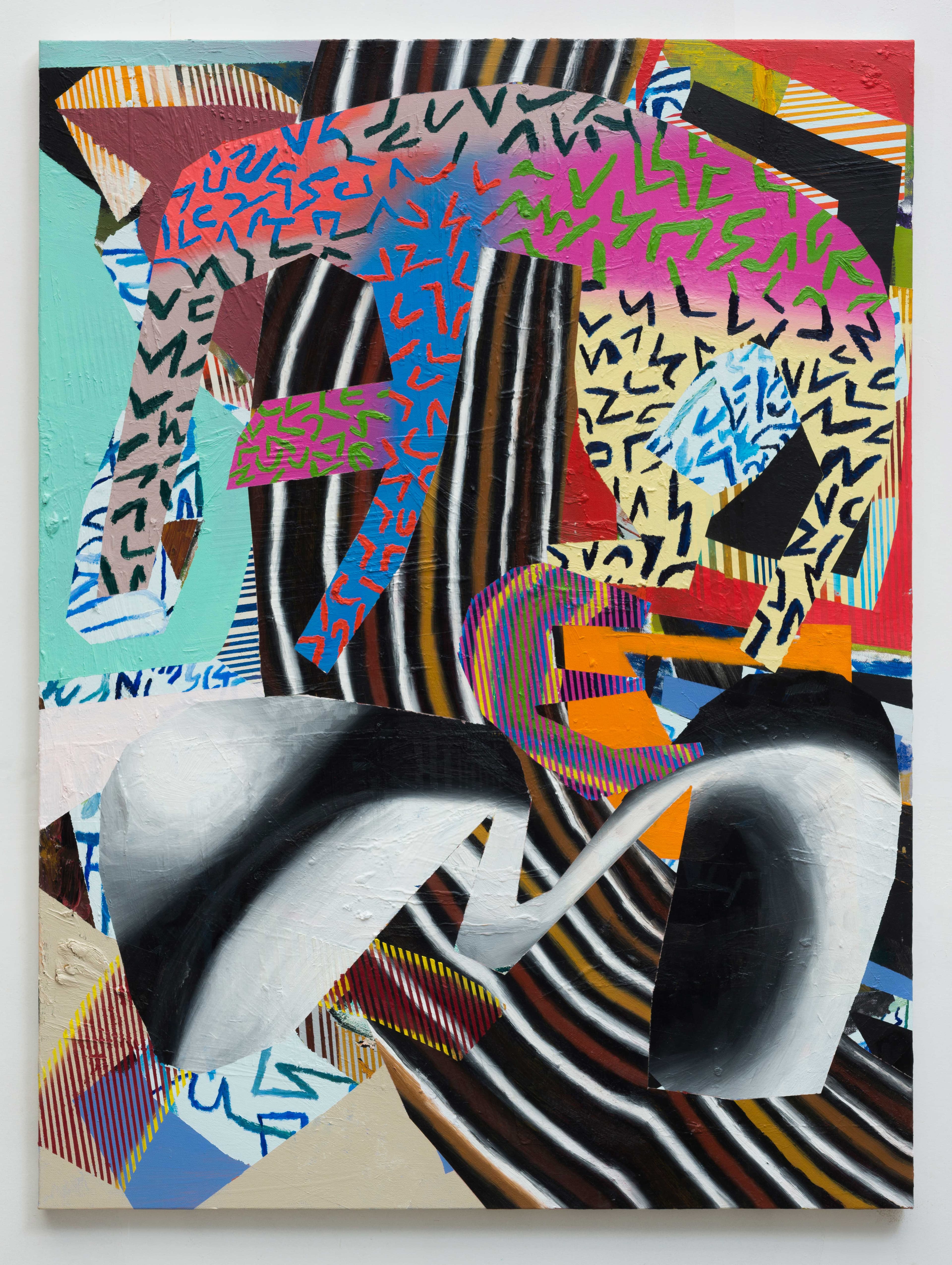 40x30x0.75 - Abstract painting by Zack Goulet from 2018 collection - 40″ × 30″ × 0.75″