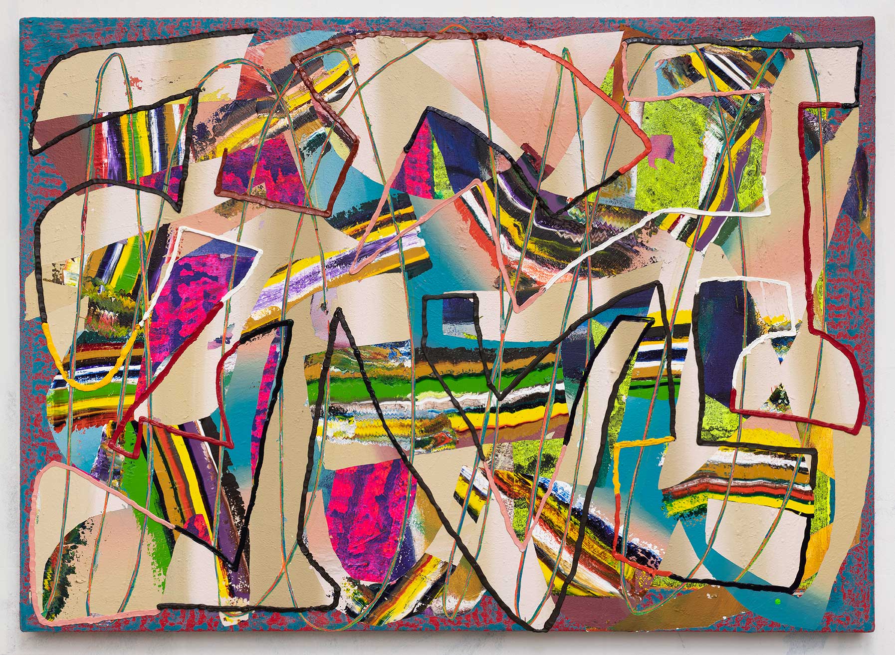 34.75x48.25x1.5 - Abstract painting by Zack Goulet from 2019 collection - 34.75″ × 48.25″ × 1.5″