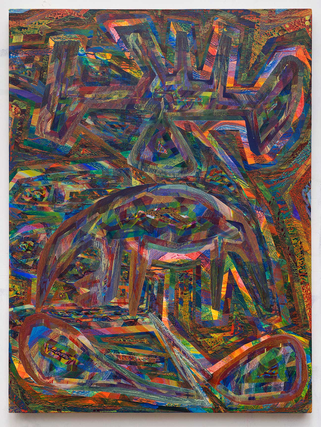48x36x2 - Abstract painting by Zack Goulet from 2019 collection - 48″ × 36″ × 2″