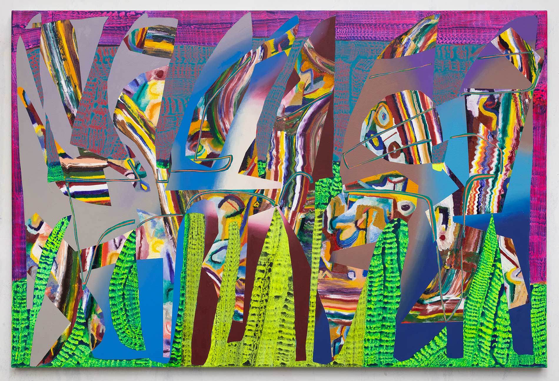 48x72x1.5 b - Abstract painting by Zack Goulet from 2019 collection - 48″ × 72″ × 1.5″