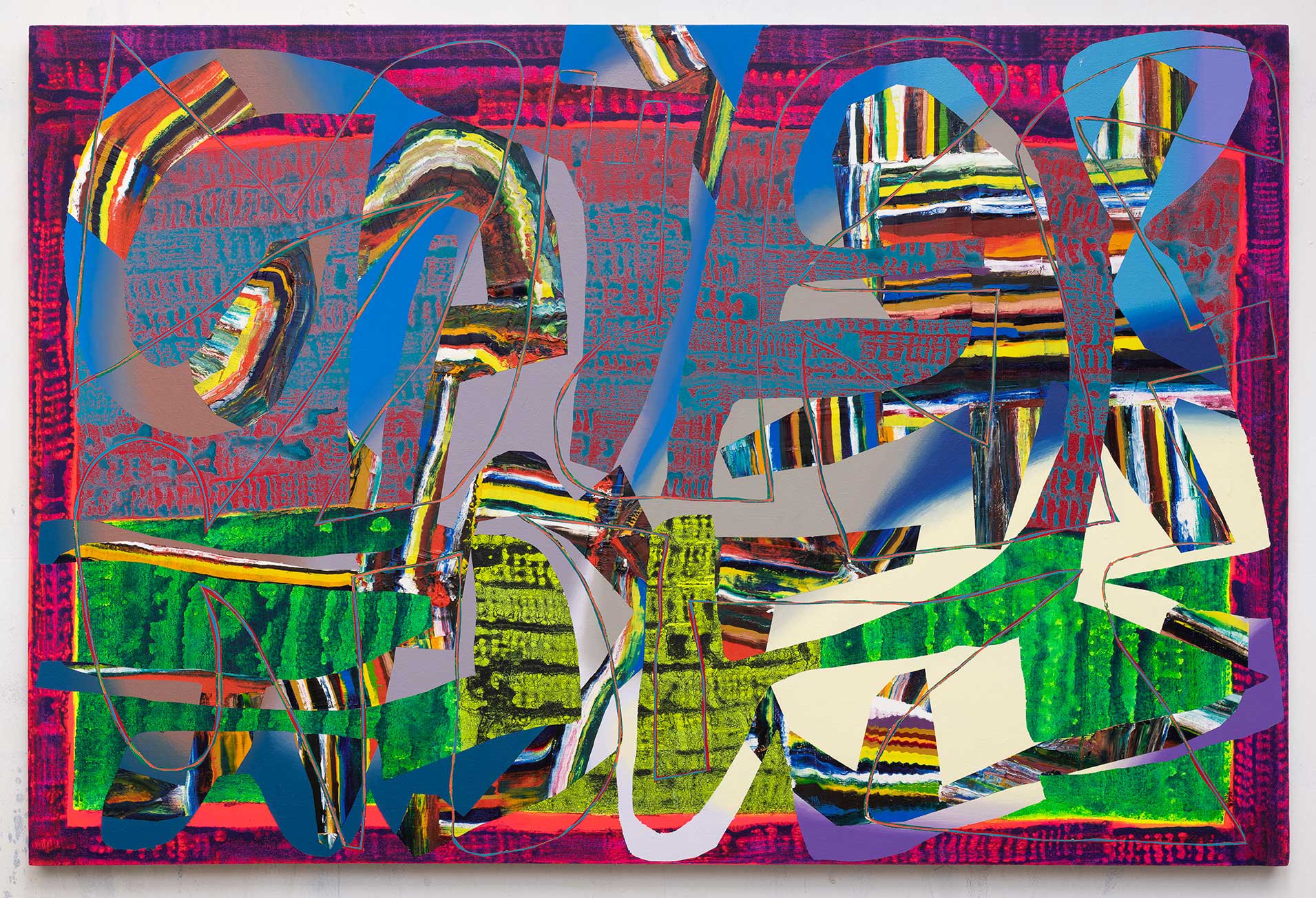 48x72x1.5 c - Abstract painting by Zack Goulet from 2019 collection - 48″ × 72″ × 1.5″