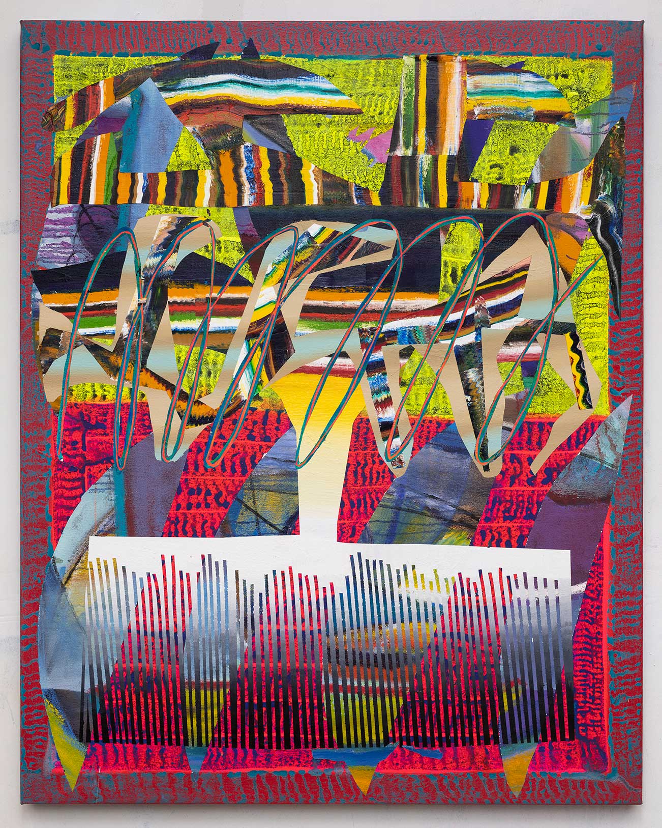 54x43x1.5 - Abstract painting by Zack Goulet from 2019 collection - 54″ × 43″ × 1.5″