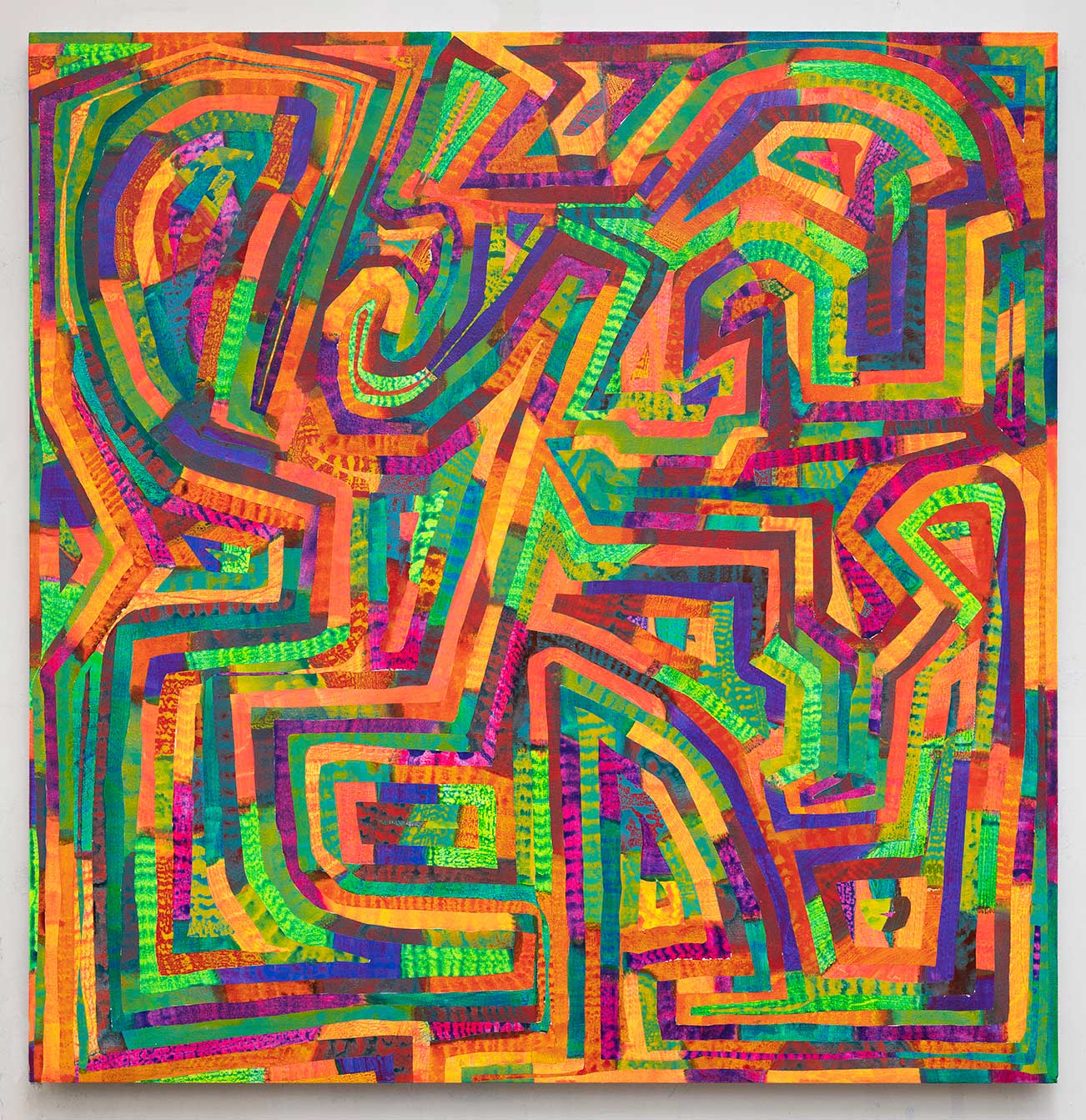 59.25x59.25x1.5 - Abstract painting by Zack Goulet from 2019 collection - 59.25″ × 59.25″ × 1.5″