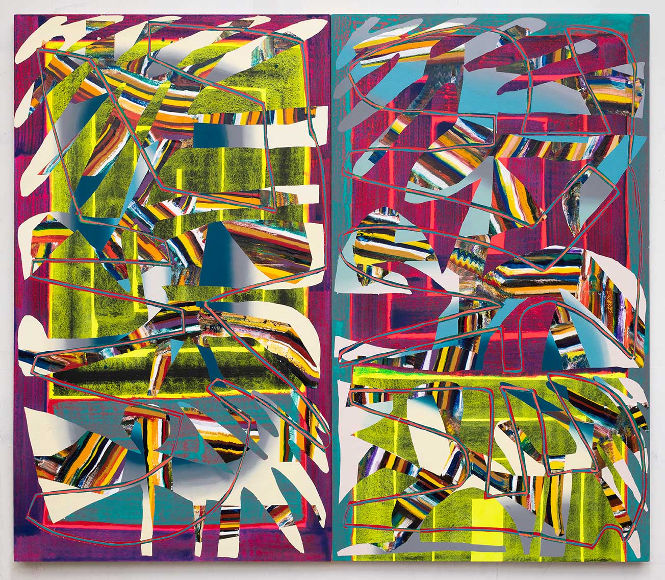 62x72x1.5 - Abstract painting by Zack Goulet from 2019 collection - 62″ × 72″ × 1.5″