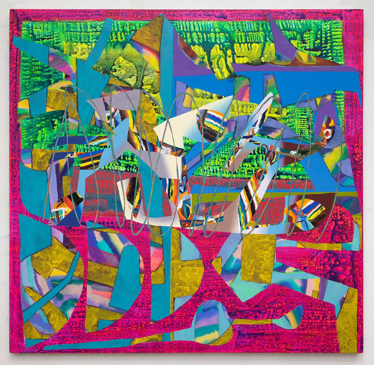 64x66x1.5 - Abstract painting by Zack Goulet from 2019 collection - 64″ × 66″ × 1.5″