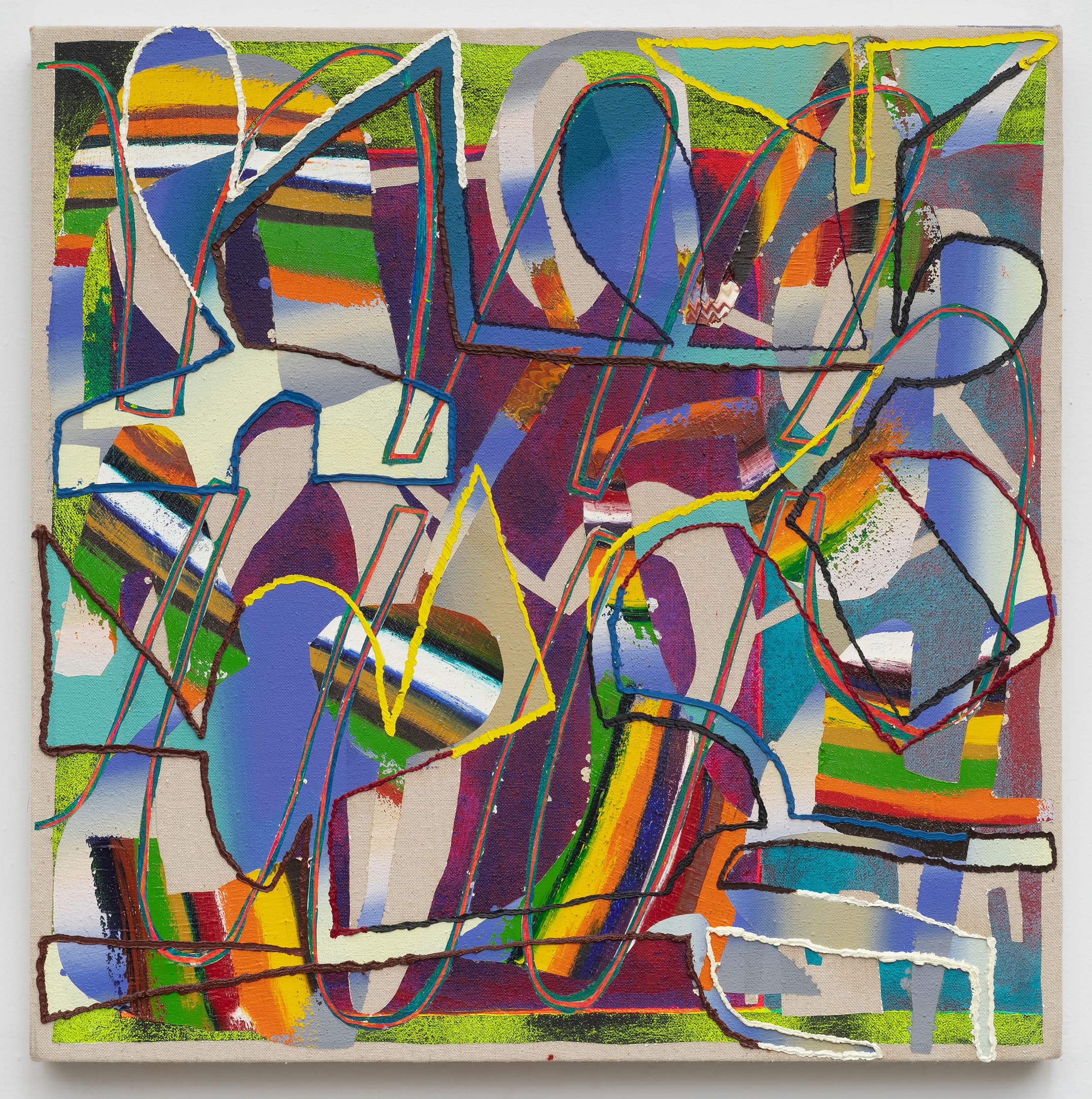 24x24x1.5 two - Abstract painting by Zack Goulet from 2020 collection - 24″ × 24″ × 1.5″