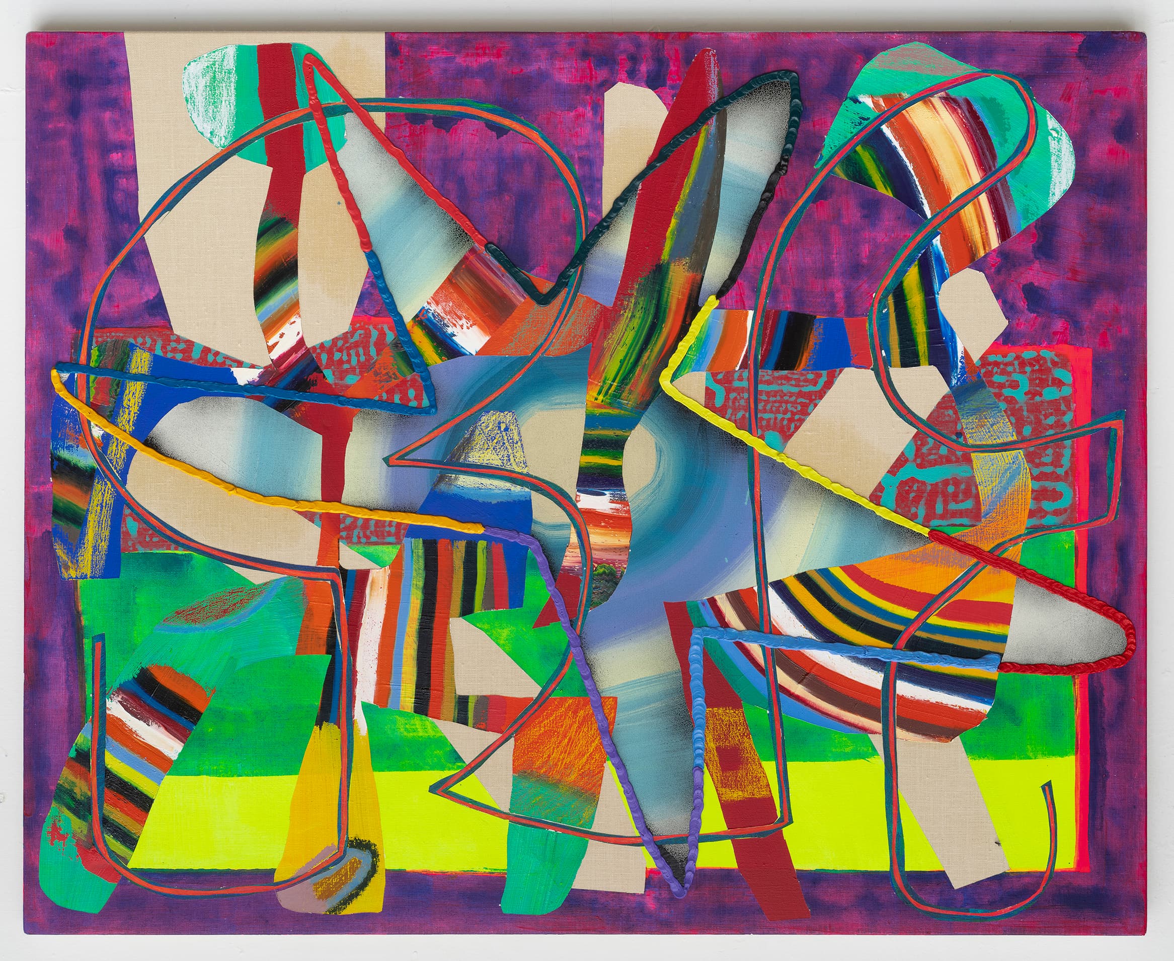 29x36x1 tilt - Abstract painting by Zack Goulet from 2020 collection - 29″ × 36″ × 1″