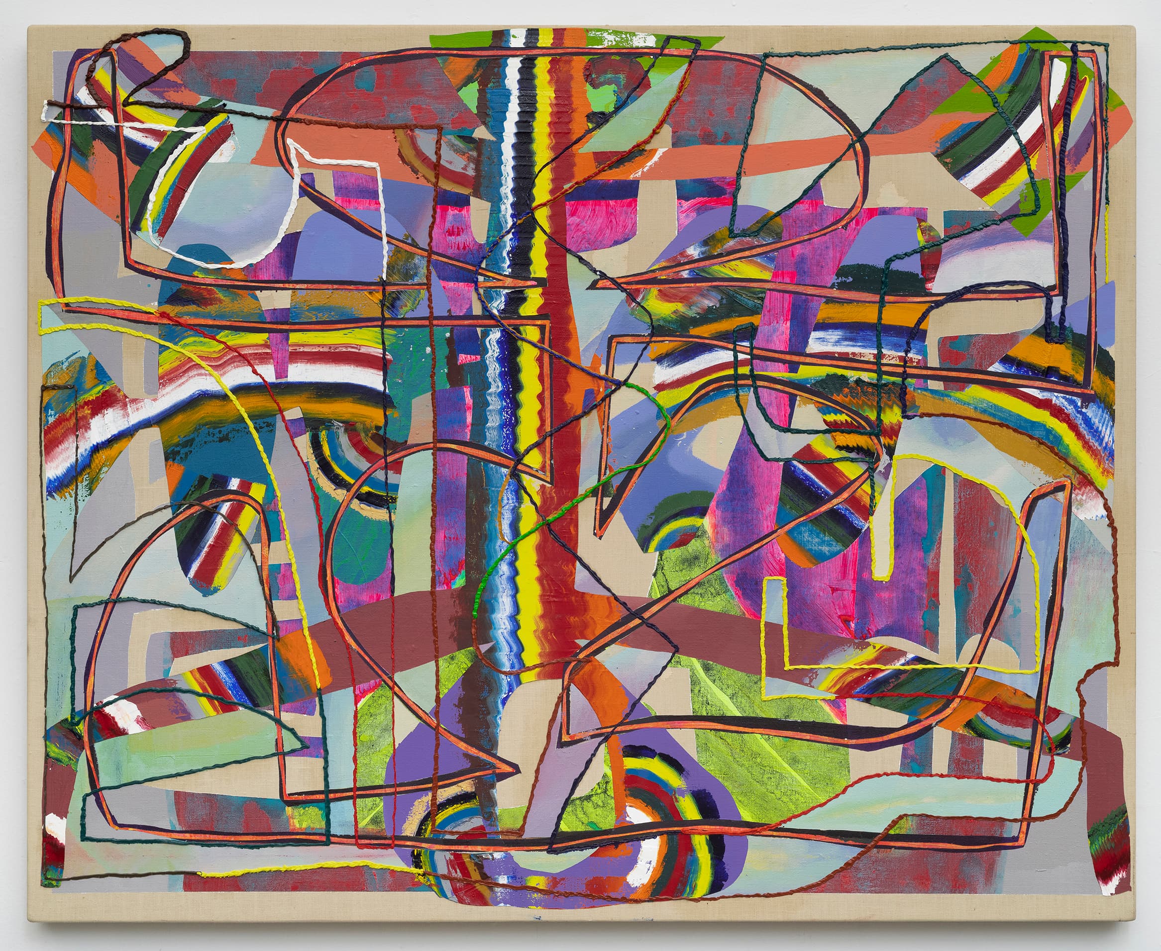 29x36x1 three - Abstract painting by Zack Goulet from 2020 collection - 29″ × 36″ × 1″