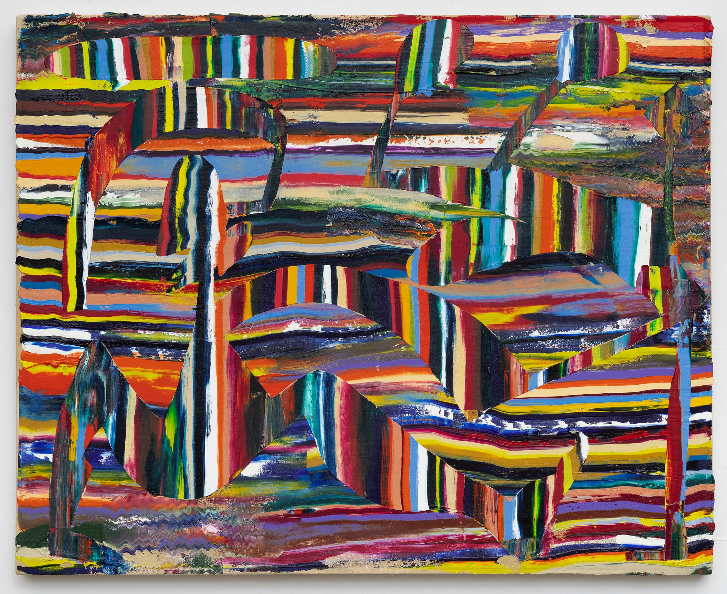 29x36x1 two - Abstract painting by Zack Goulet from 2020 collection - 29″ × 36″ × 1″
