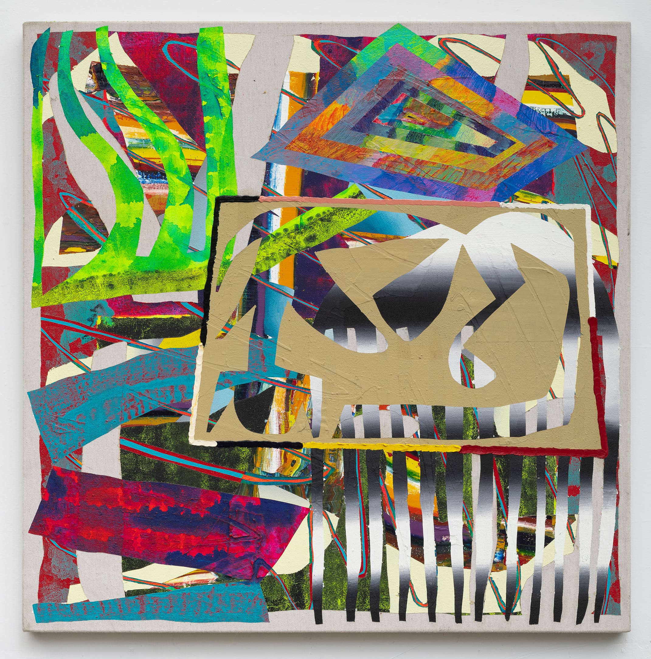 30x30x1 - Abstract painting by Zack Goulet from 2020 collection - 30″ × 30″ × 1″