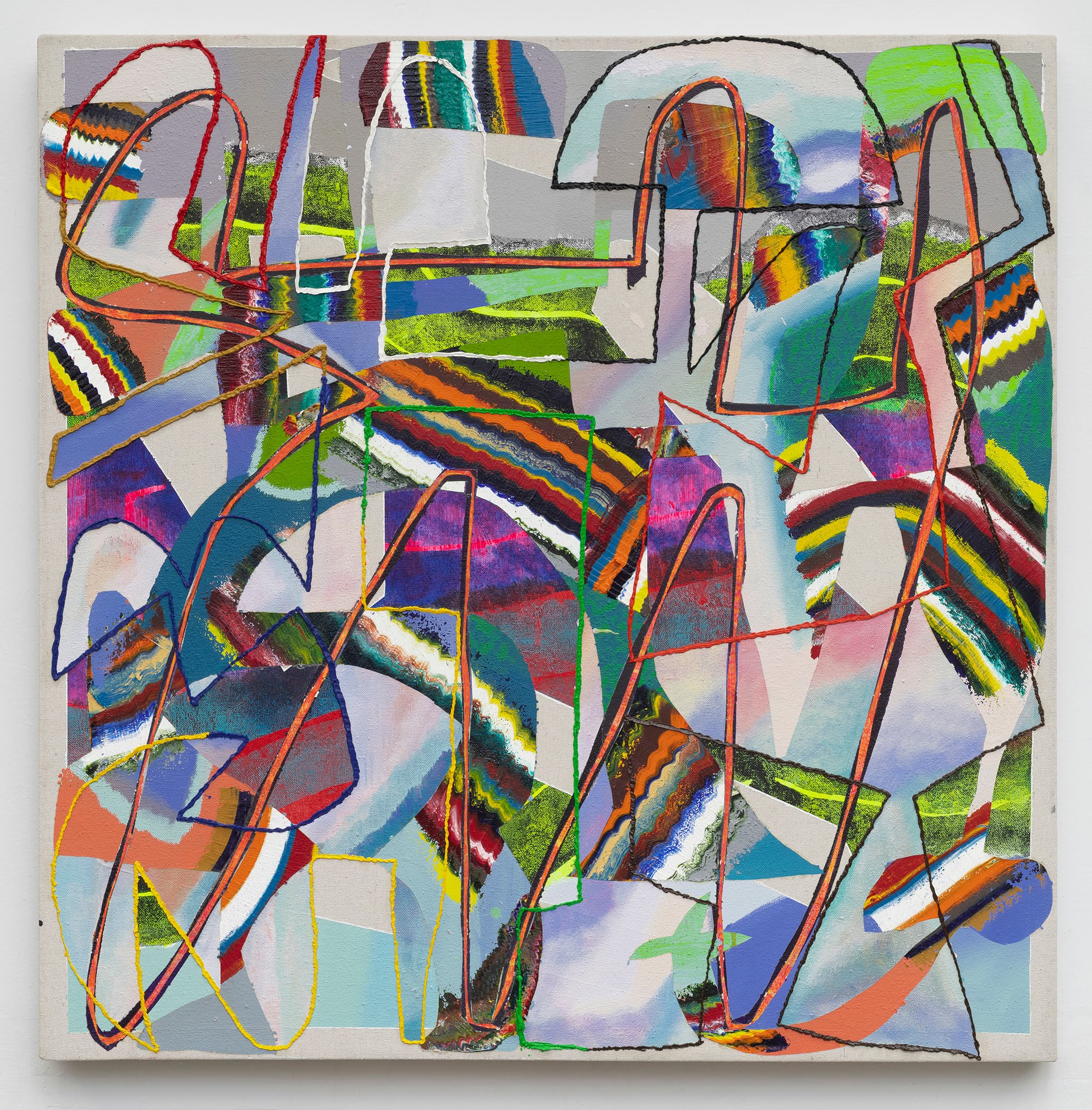 32x32x1.5 - Abstract painting by Zack Goulet from 2020 collection - 32″ × 32″ × 1.5″