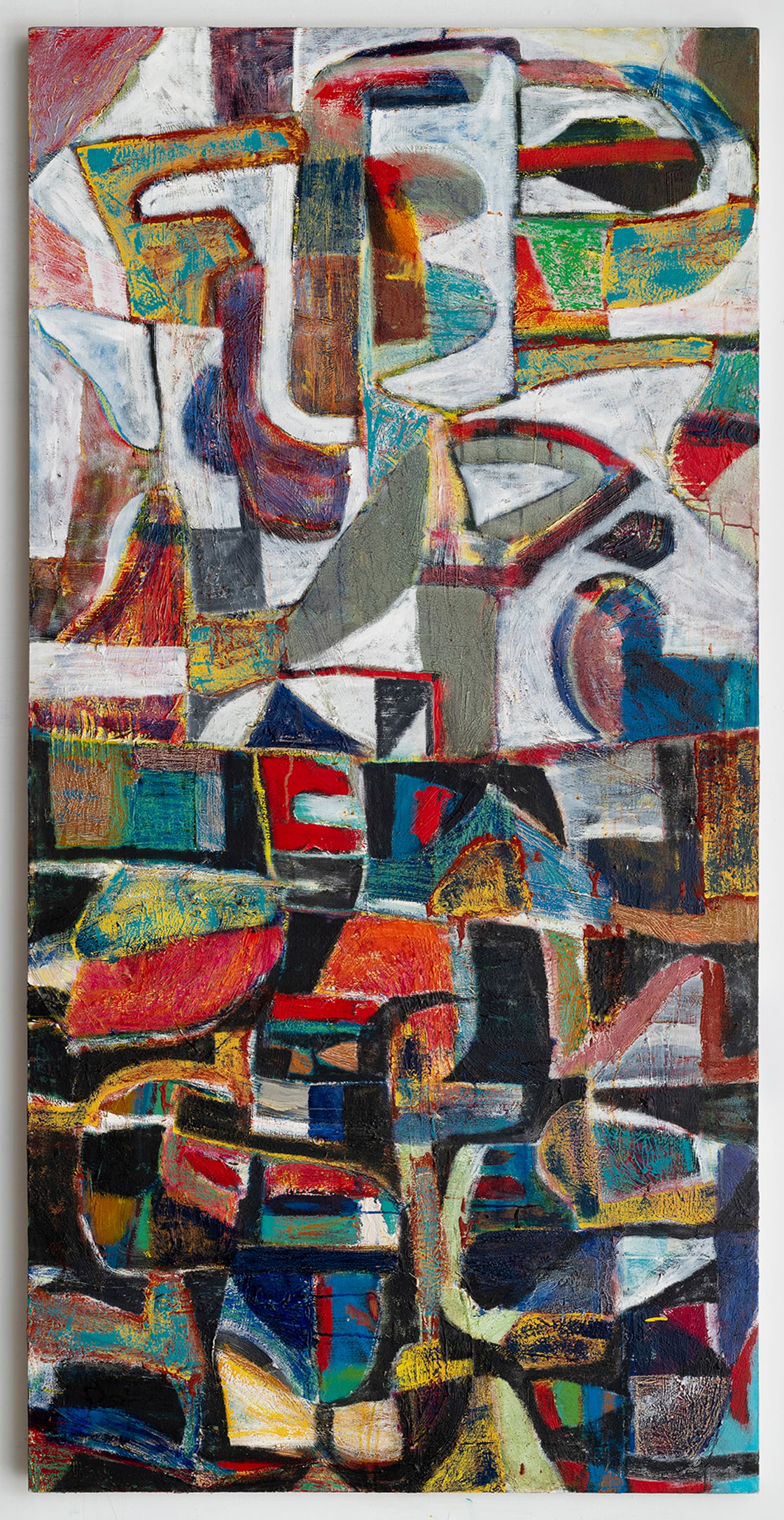36x72x1.5 tilt - Abstract painting by Zack Goulet from 2020 collection - 36″ × 72″ × 1.5″