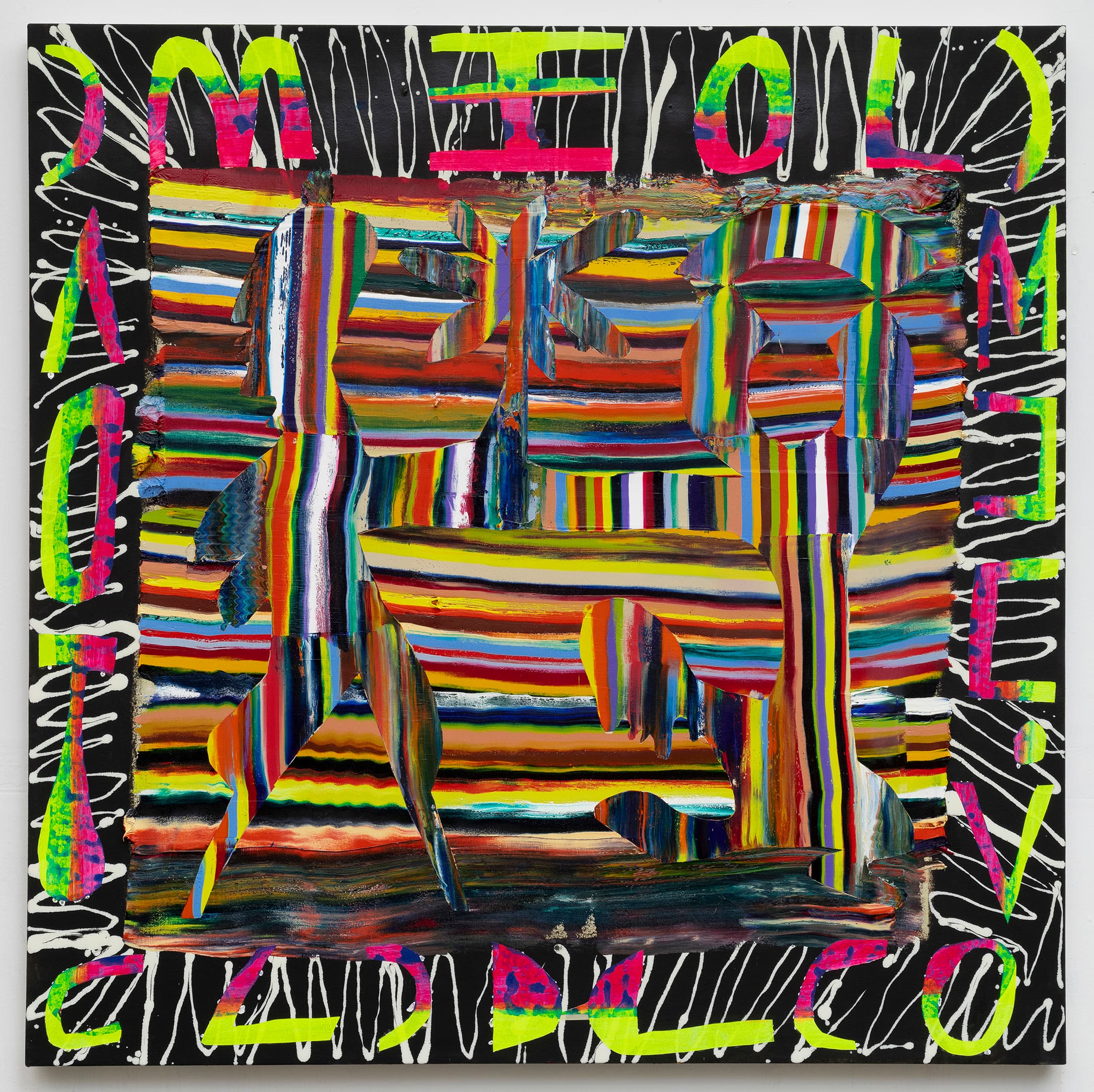 44.5x44.5x1.5 - Abstract painting by Zack Goulet from 2020 collection - 44.5″ × 44.5″ × 1.5″