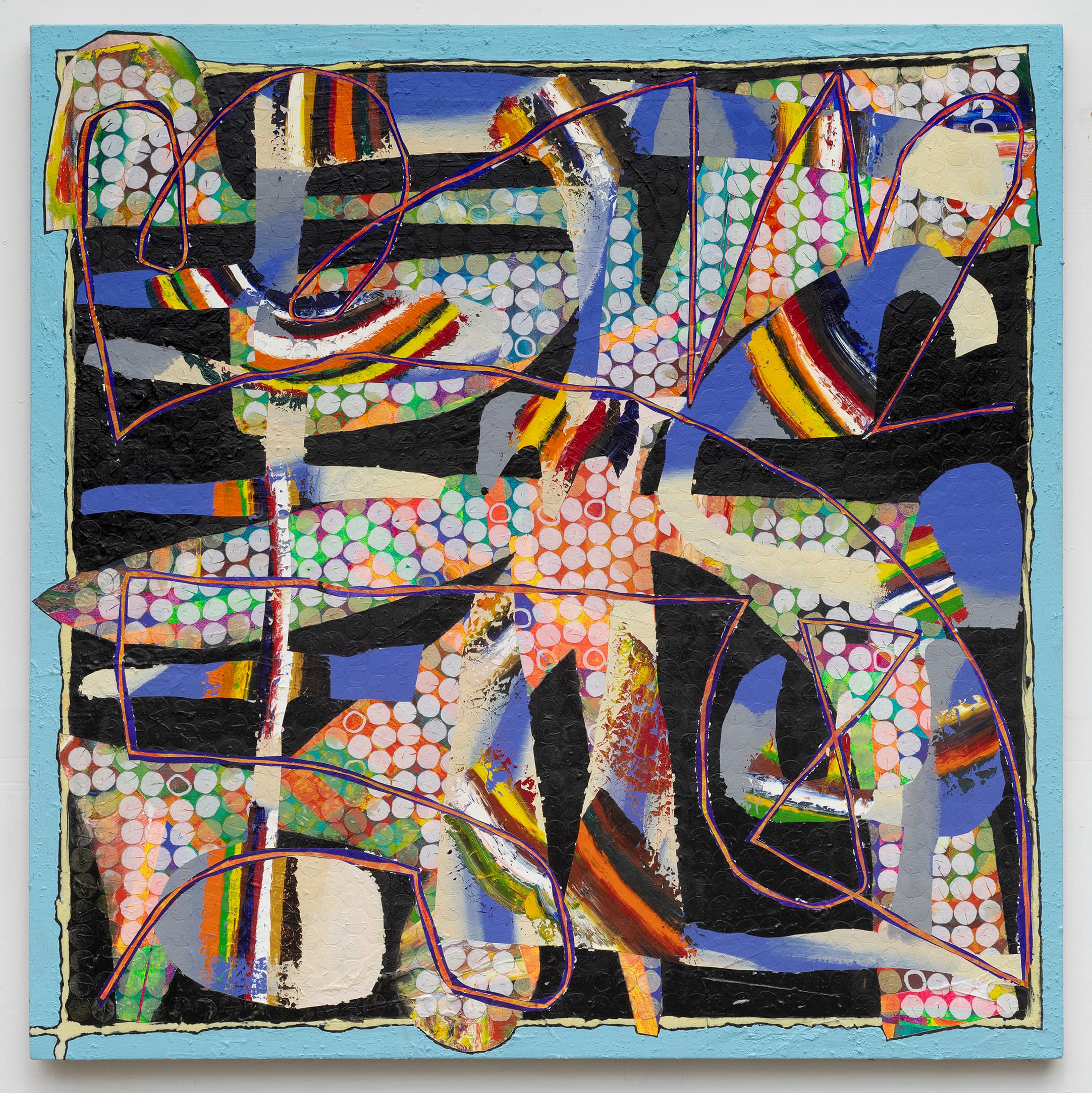 47x47x1.5 - Abstract painting by Zack Goulet from 2020 collection - 47″ × 47″ × 1.5″