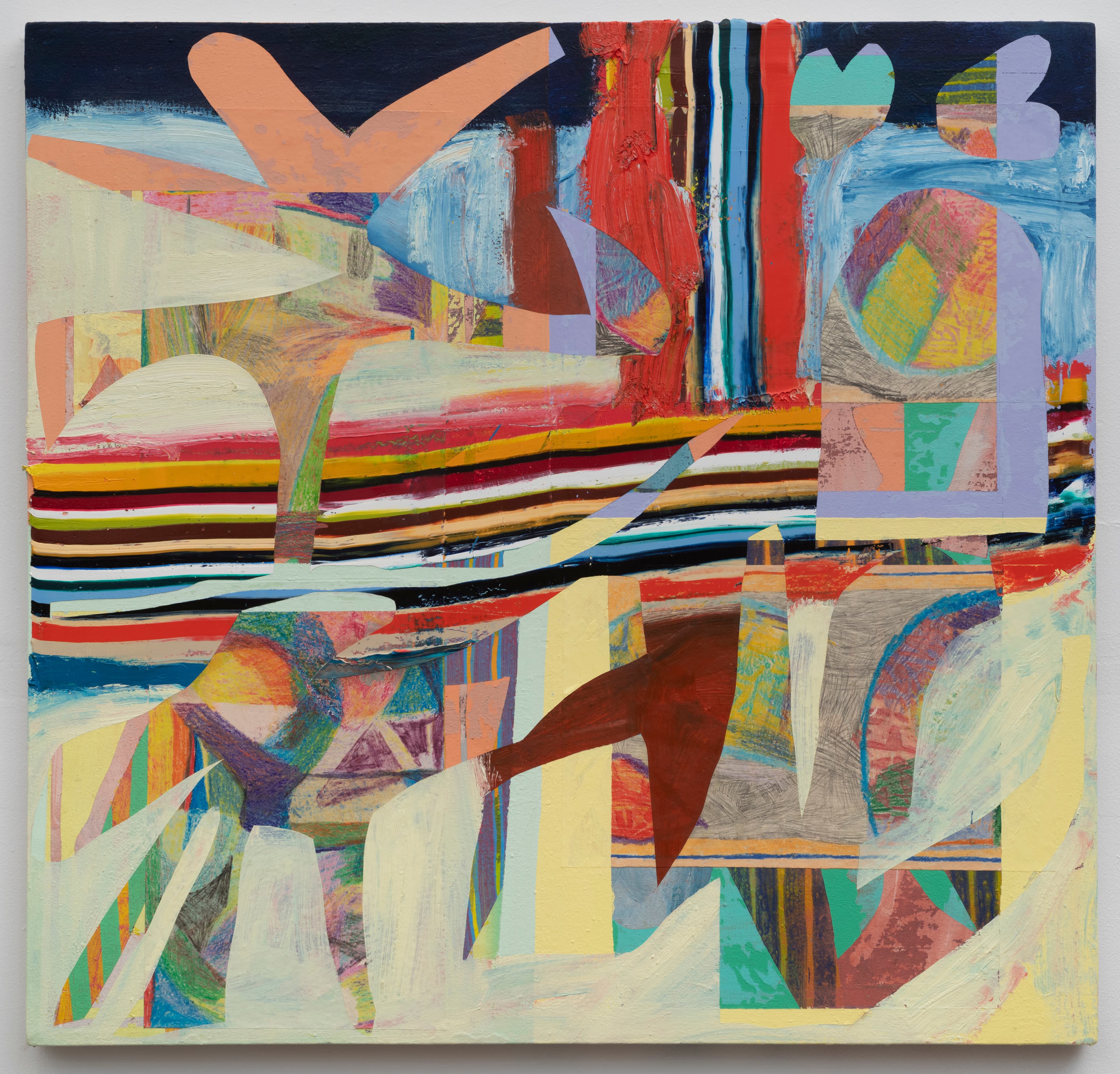 39x41x1.5 - Abstract painting by Zack Goulet from 2021 collection - 39″ × 41″ × 1.5″