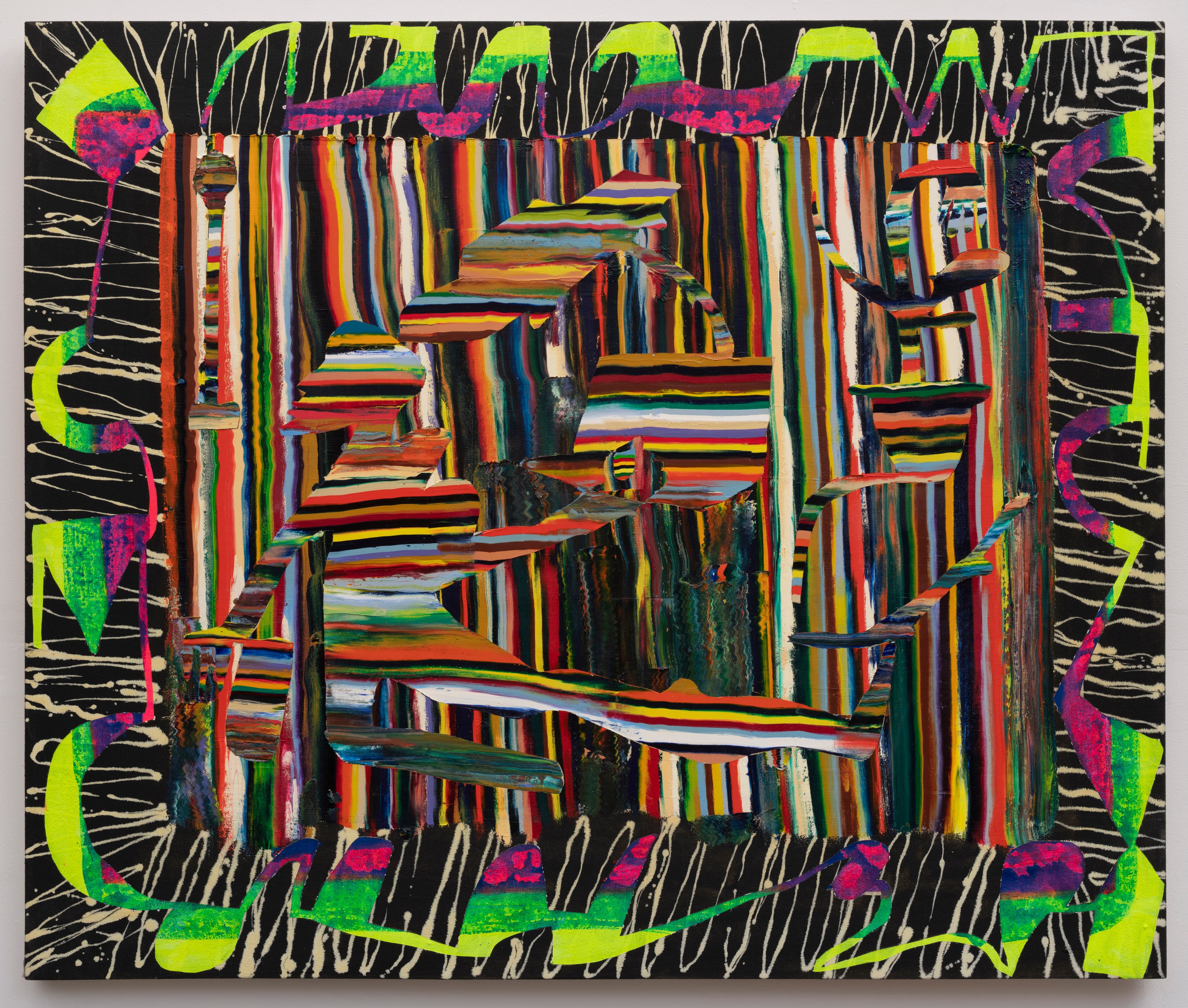 44.5x44.5x1.5 - Abstract painting by Zack Goulet from 2021 collection - 44.5″ × 44.5″ × 1.5″