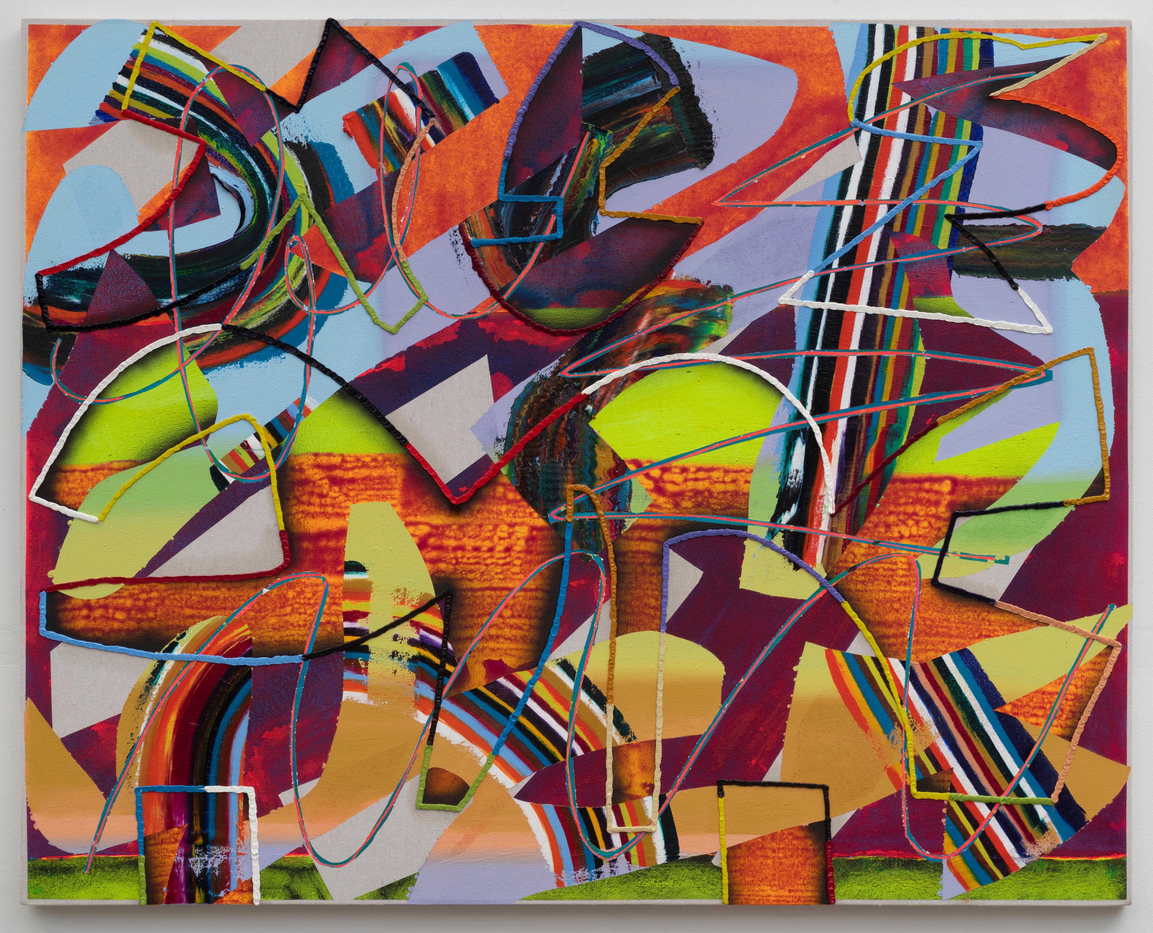 48x60x1.5 - Abstract painting by Zack Goulet from 2021 collection - 48″ × 60″ × 1.5″