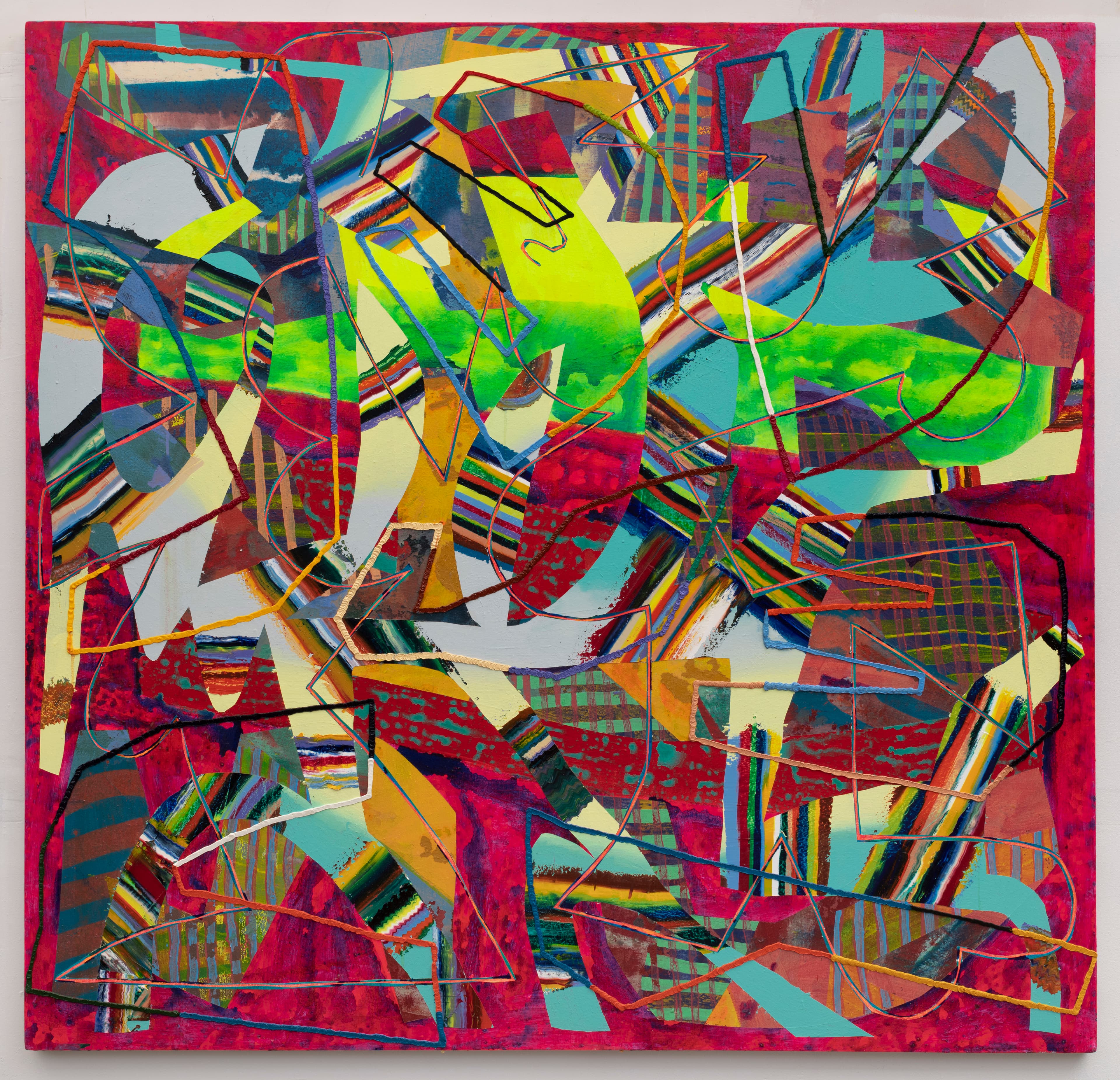 63x66x1.5 - Abstract painting by Zack Goulet from 2021 collection - 63″ × 66″ × 1.5″