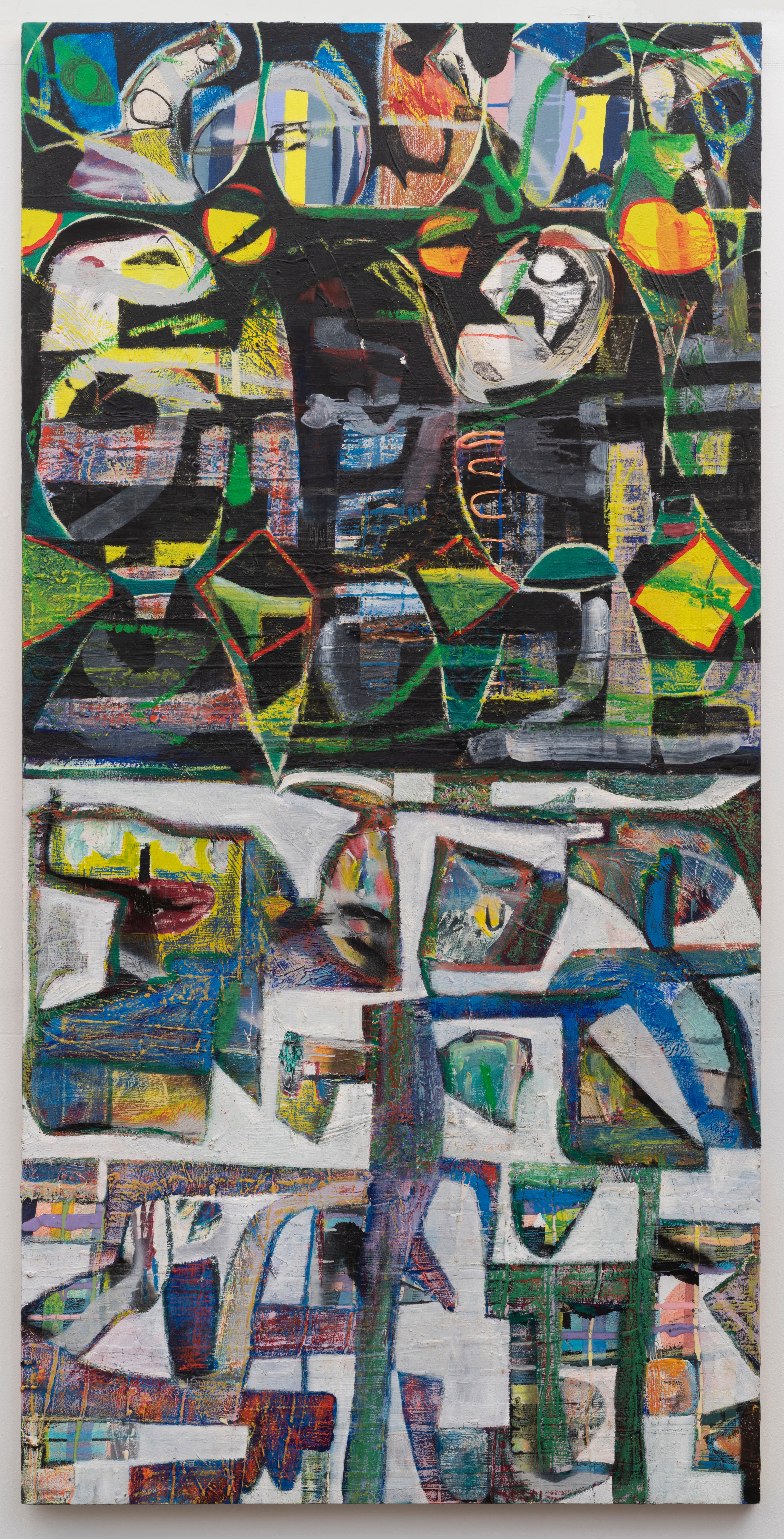 72x36x1.5 - Abstract painting by Zack Goulet from 2021 collection - 72″ × 36″ × 1.5″