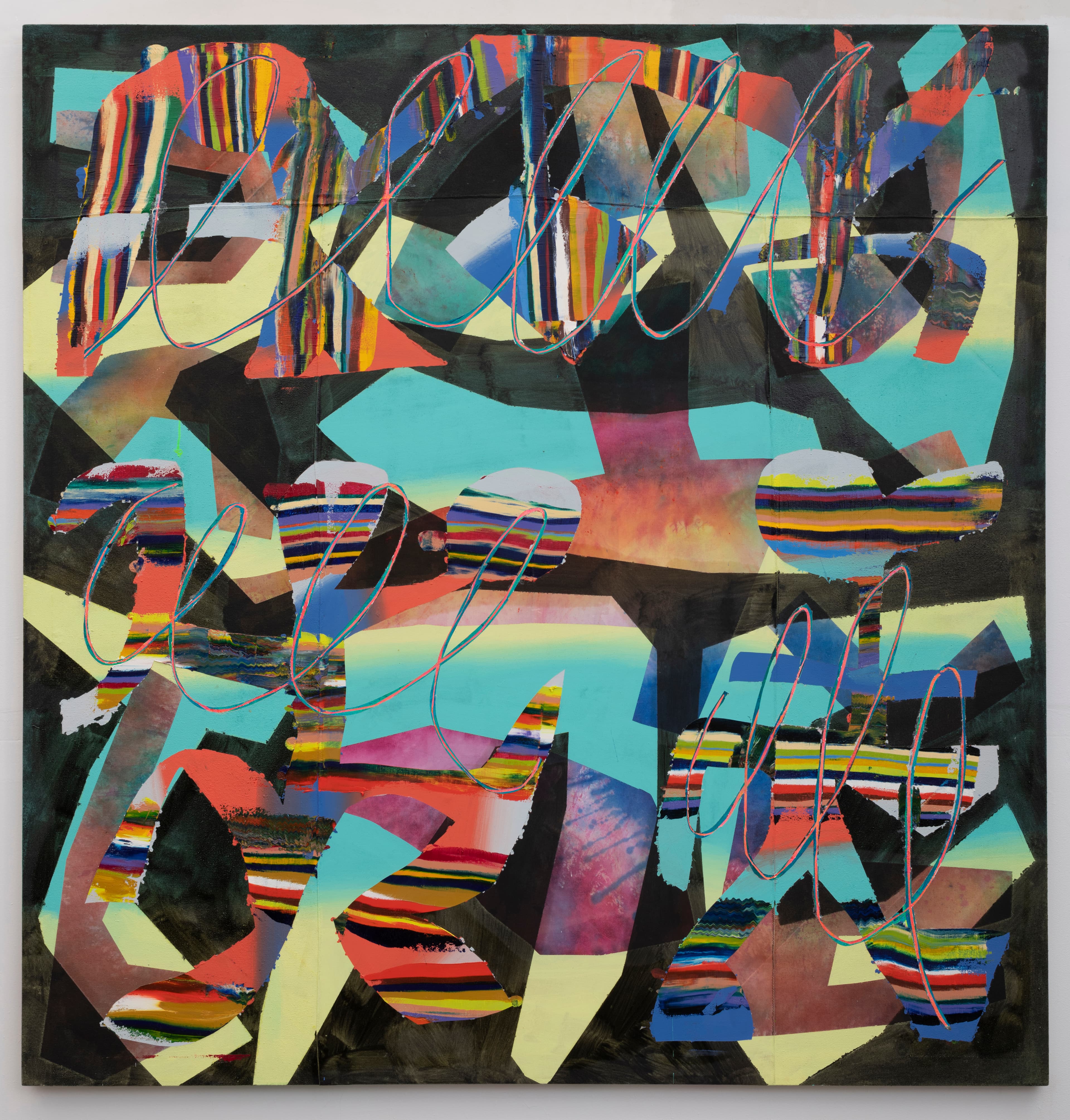 73x70.5x1.5 - Abstract painting by Zack Goulet from 2021 collection - 73″ × 70.5″ × 1.5″