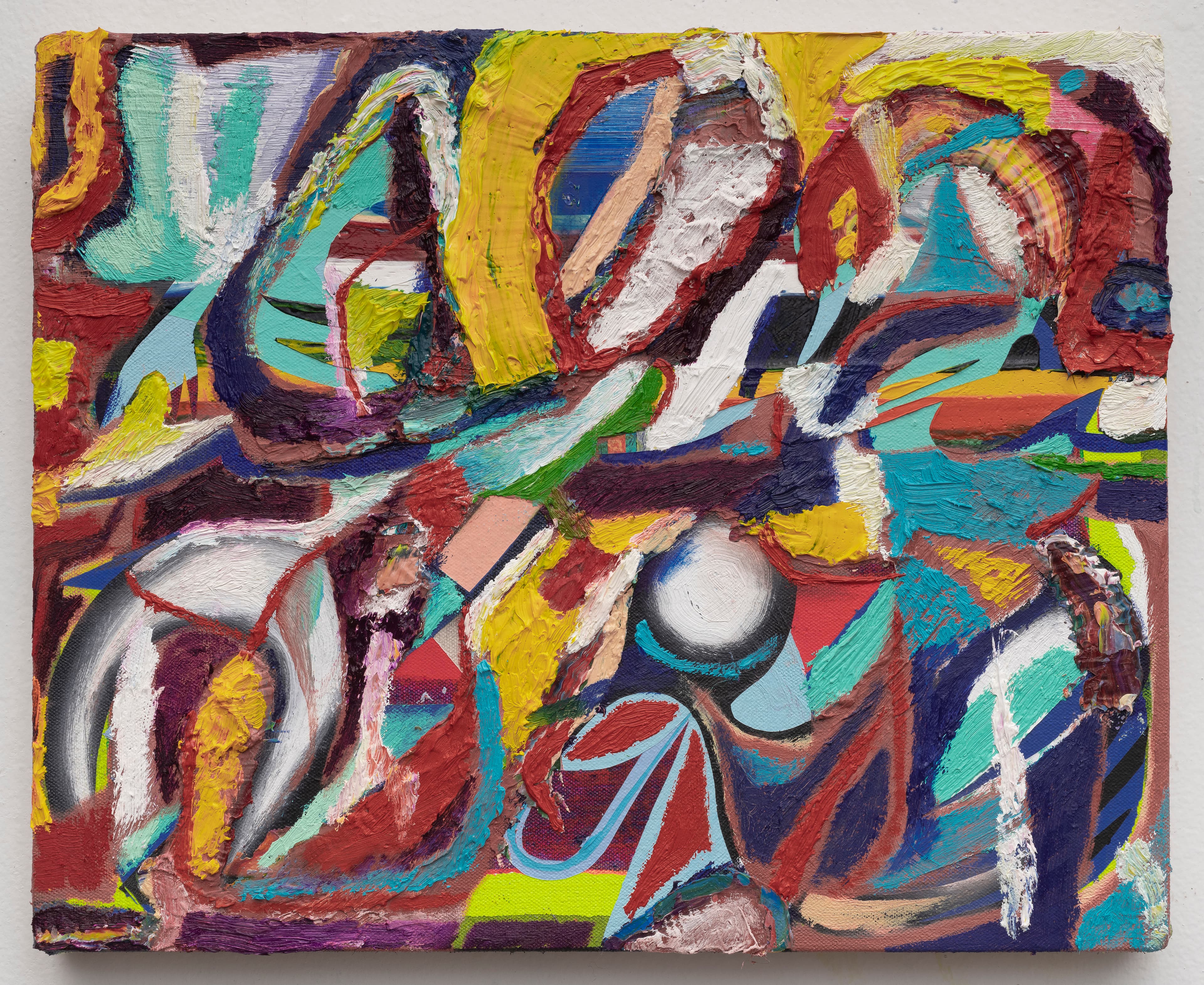 12x15 - Abstract painting by Zack Goulet from 2022 collection - 12″ × 15″
