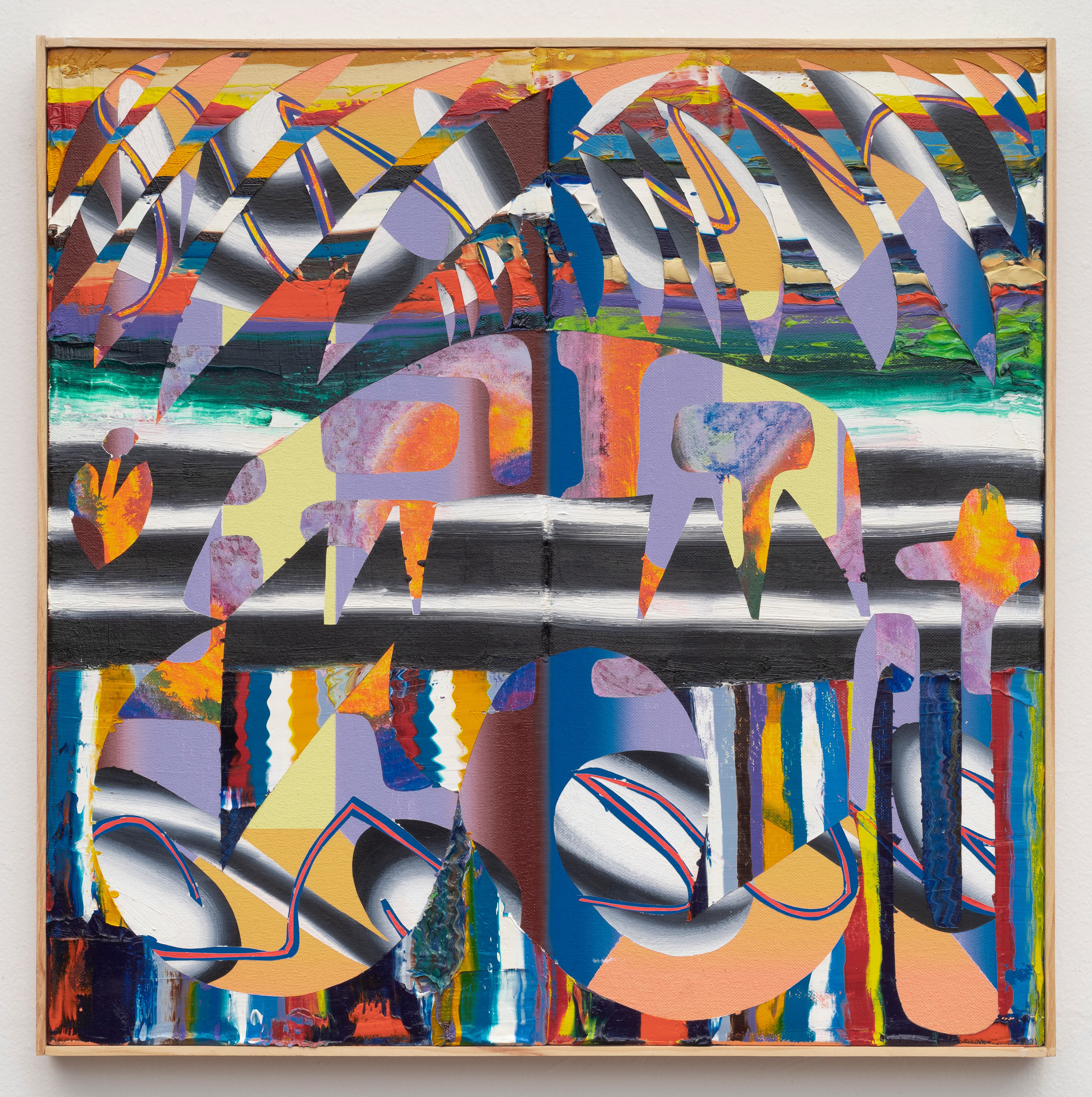 24.5x24.5 - Abstract painting by Zack Goulet from 2022 collection - 24.5″ × 24.5″
