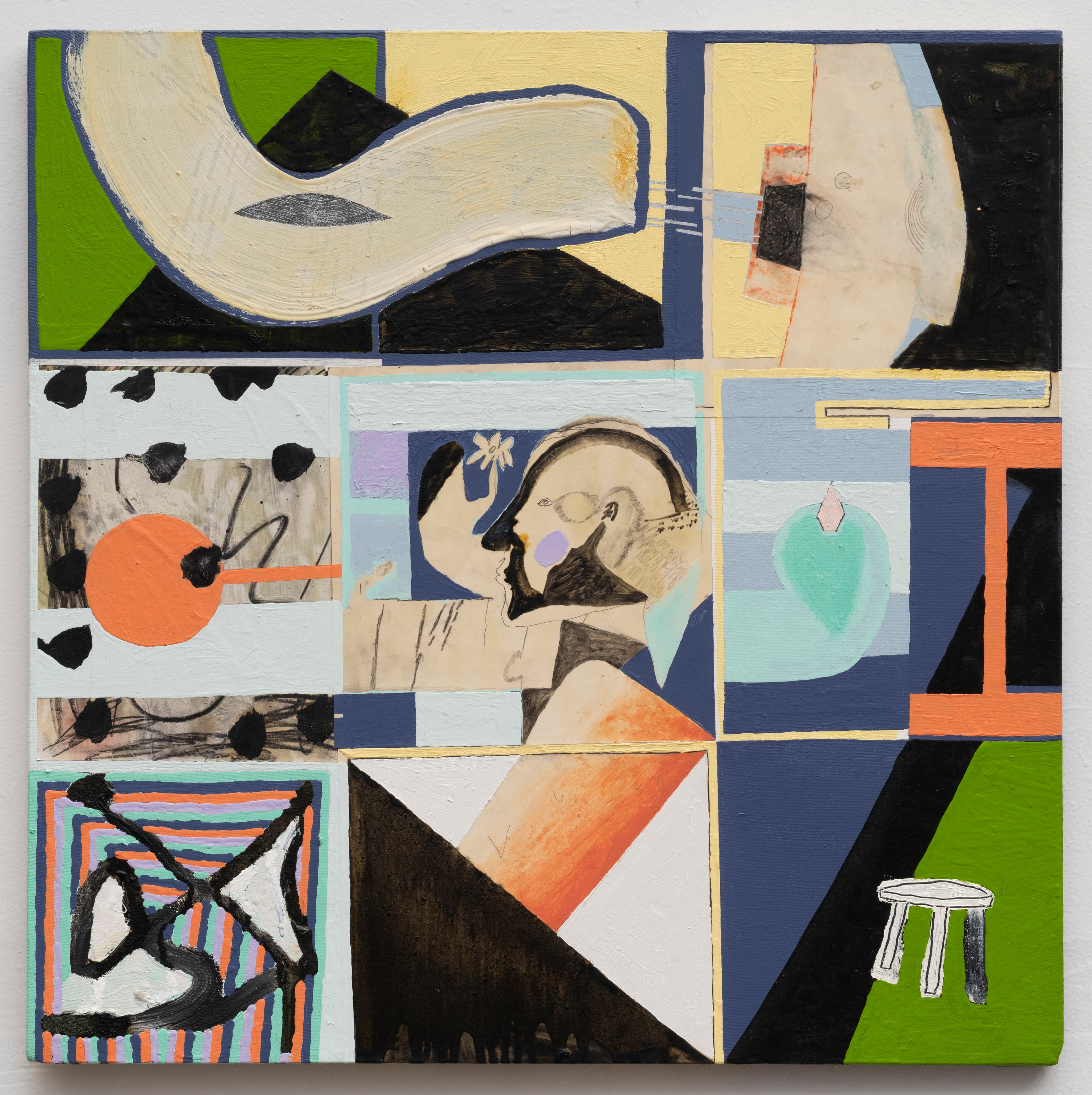 26x26x1 - Abstract painting by Zack Goulet from 2022 collection - 26″ × 26″ × 1″