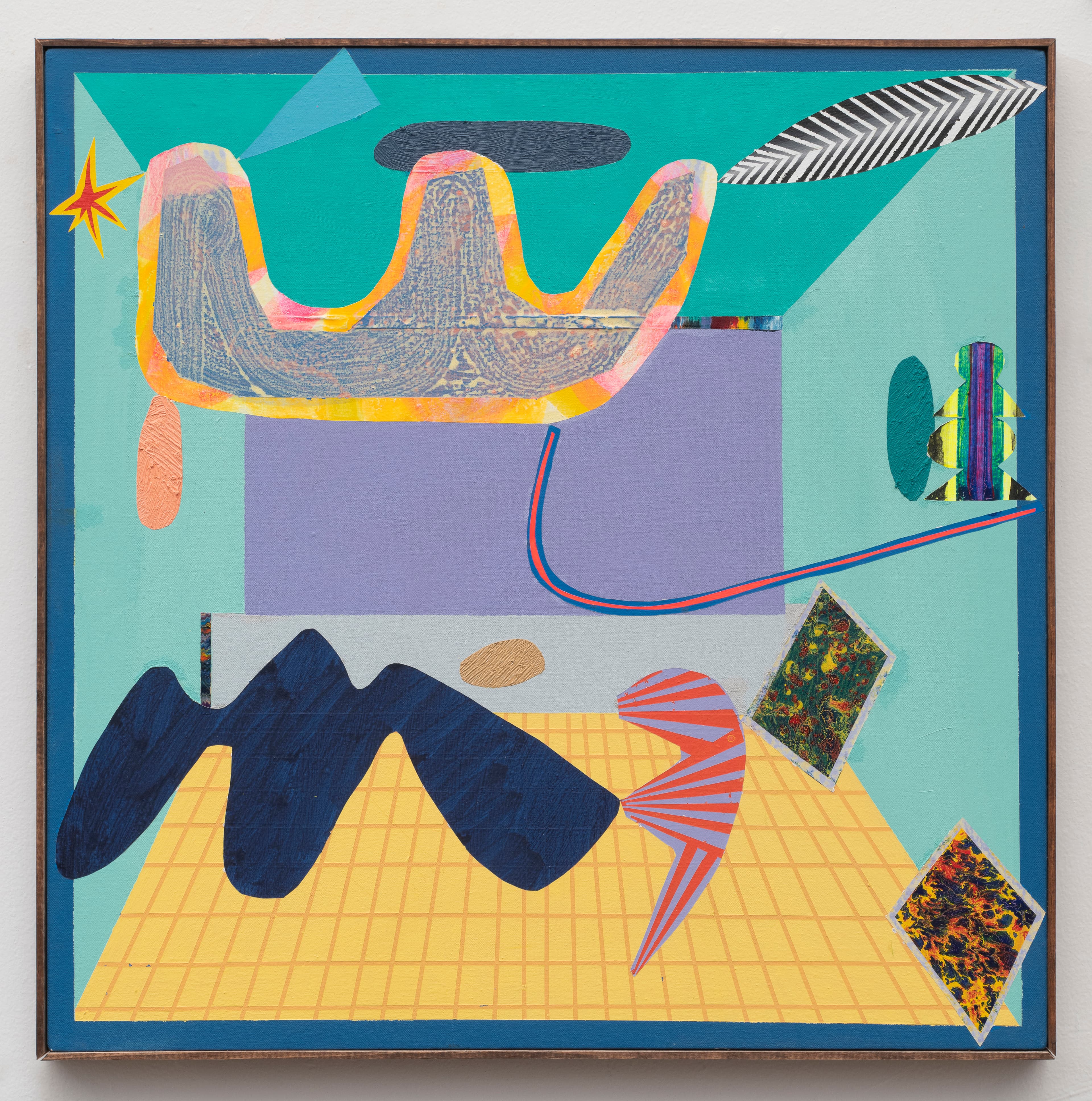 28.5x28.5 - Abstract painting by Zack Goulet from 2022 collection - 28.5″ × 28.5″