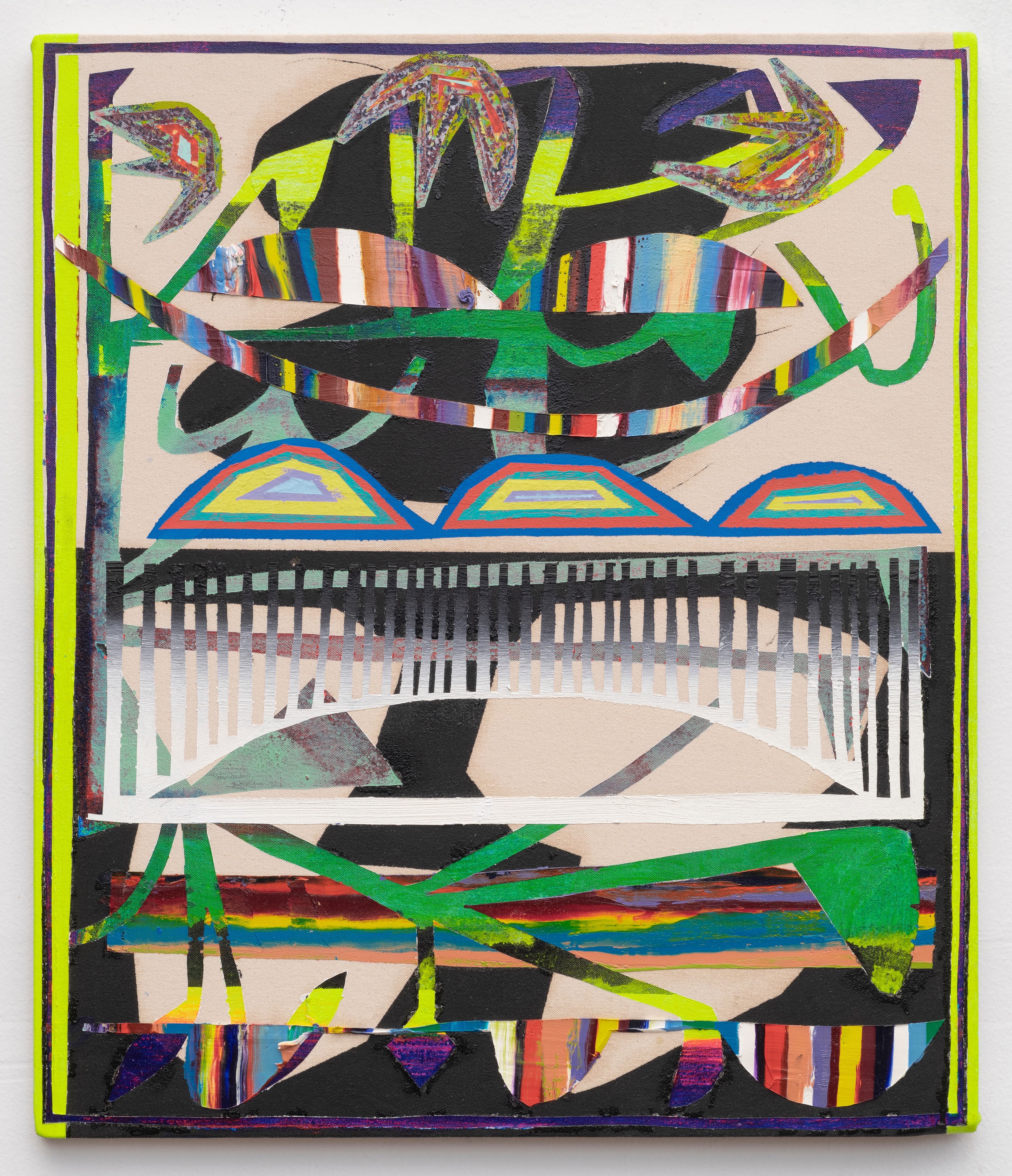 28x24 - Abstract painting by Zack Goulet from 2022 collection - 28″ × 24″