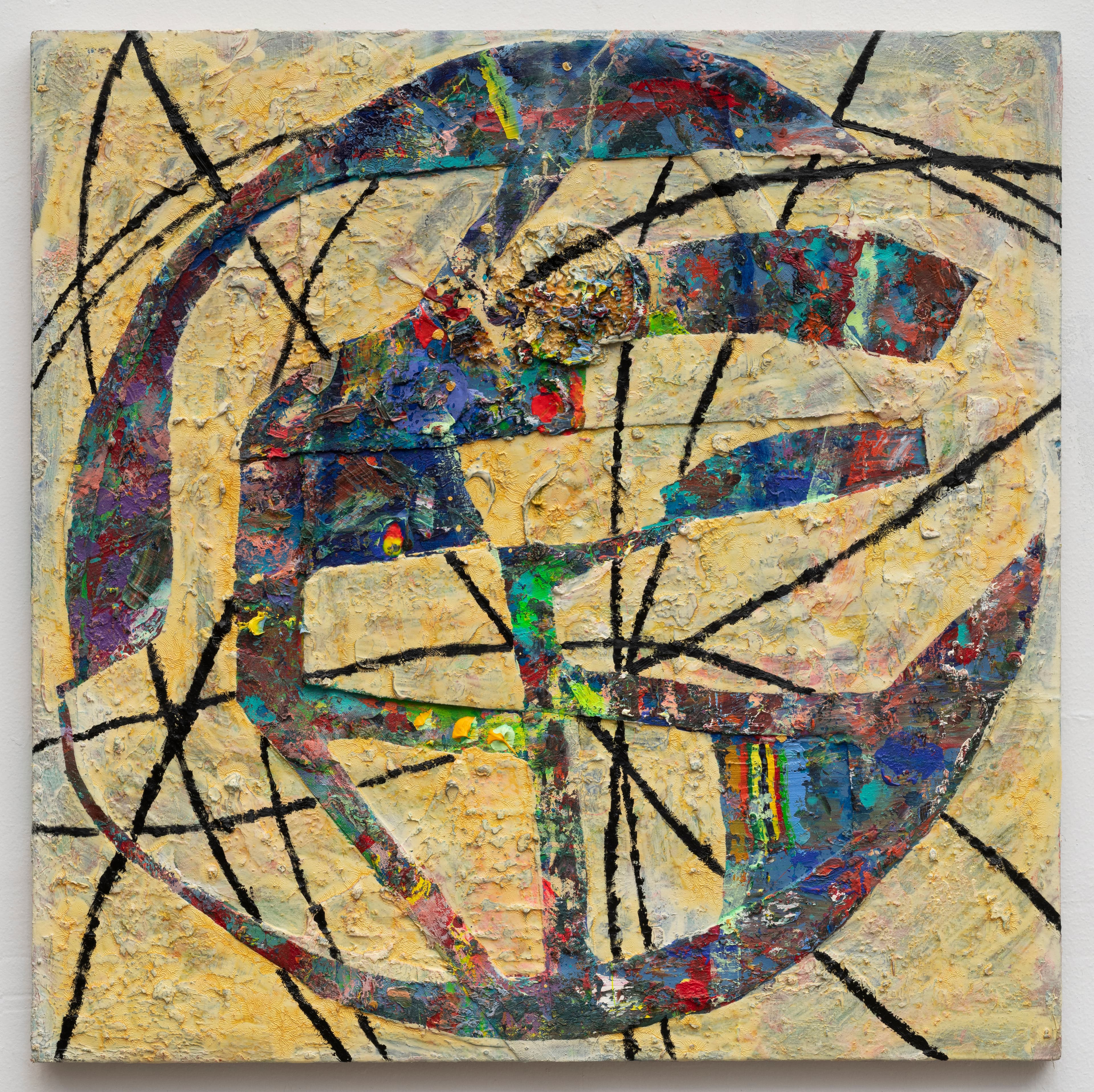 28x28x1 - Abstract painting by Zack Goulet from 2022 collection - 28″ × 28″ × 1″