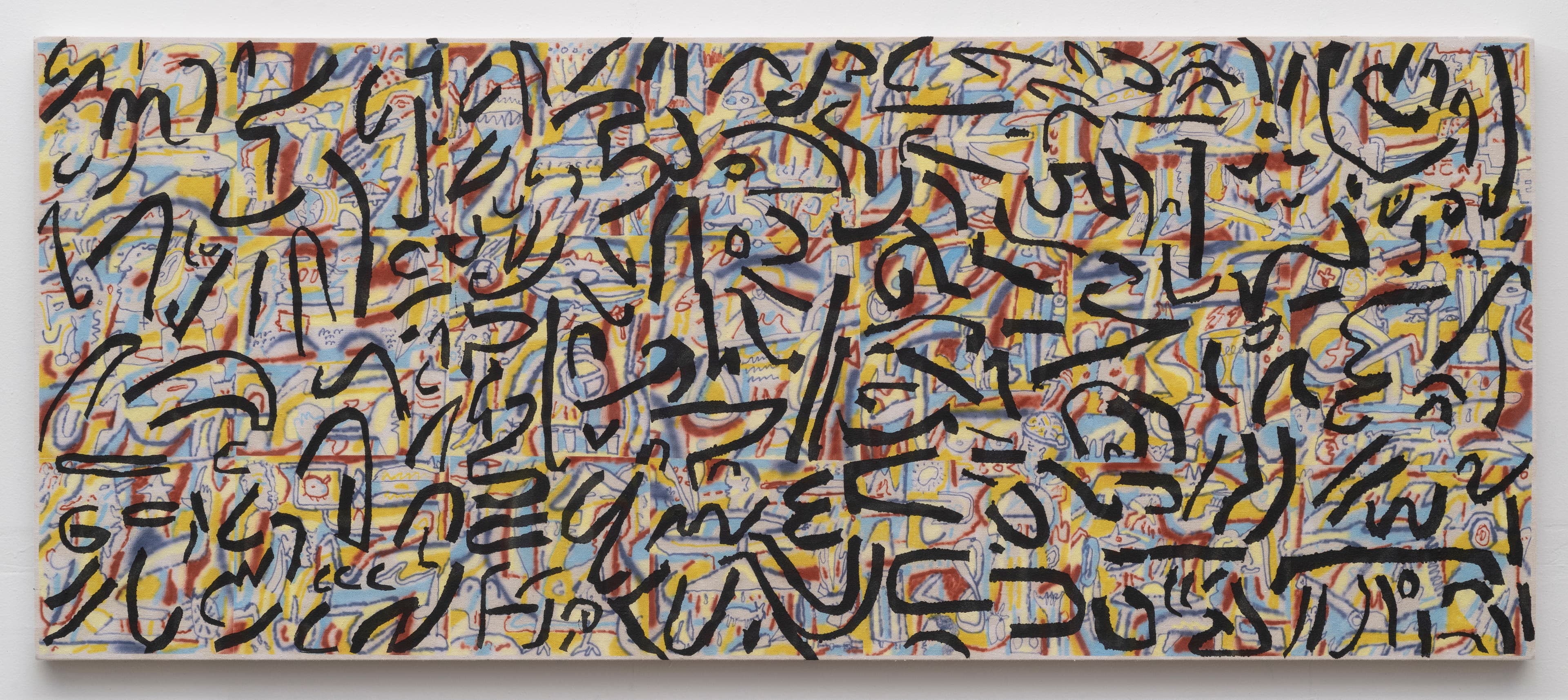 30x72 - Abstract painting by Zack Goulet from 2022 collection - 30″ × 72″