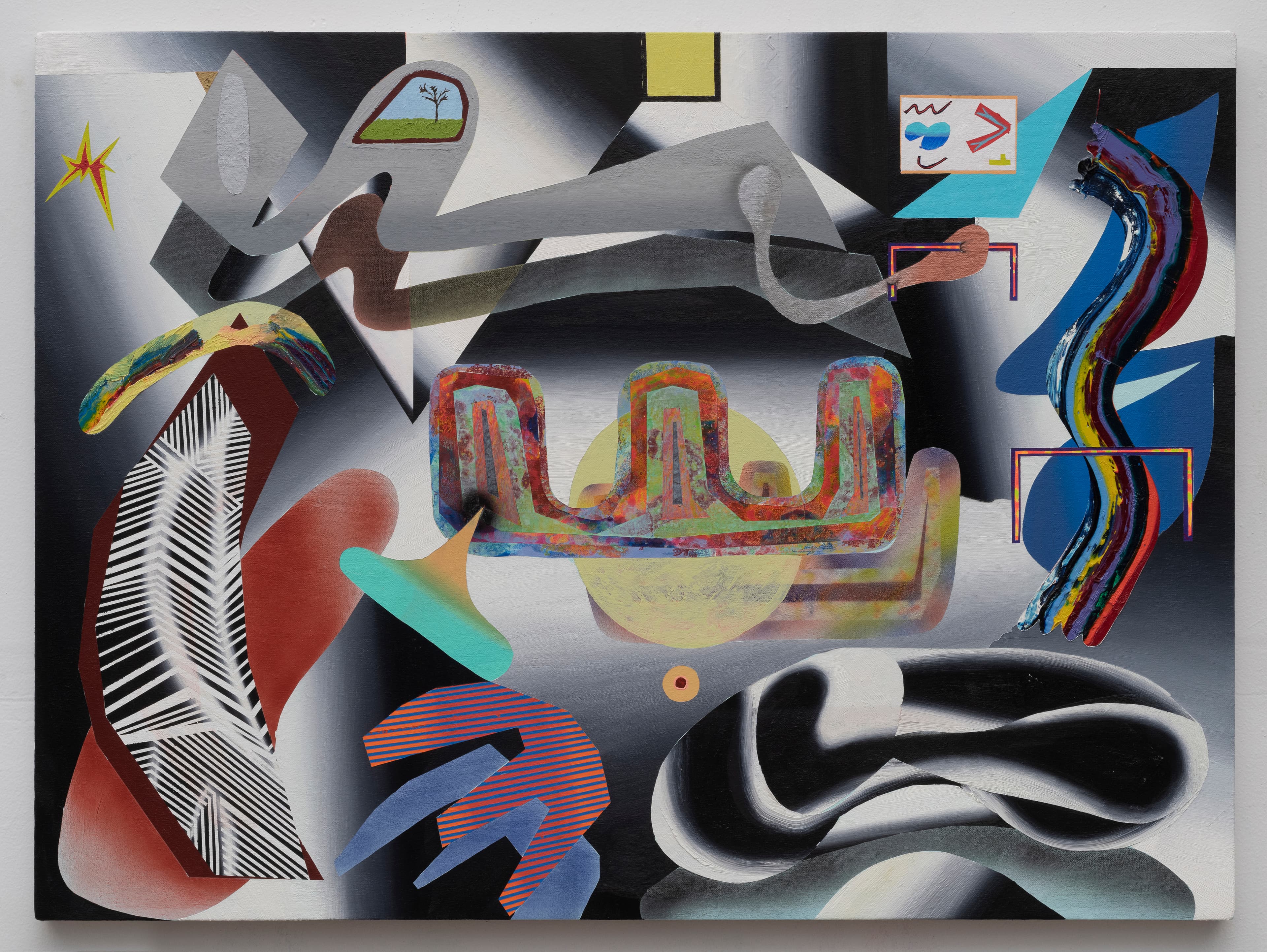 34x46 - Abstract painting by Zack Goulet from 2022 collection - 34″ × 46″