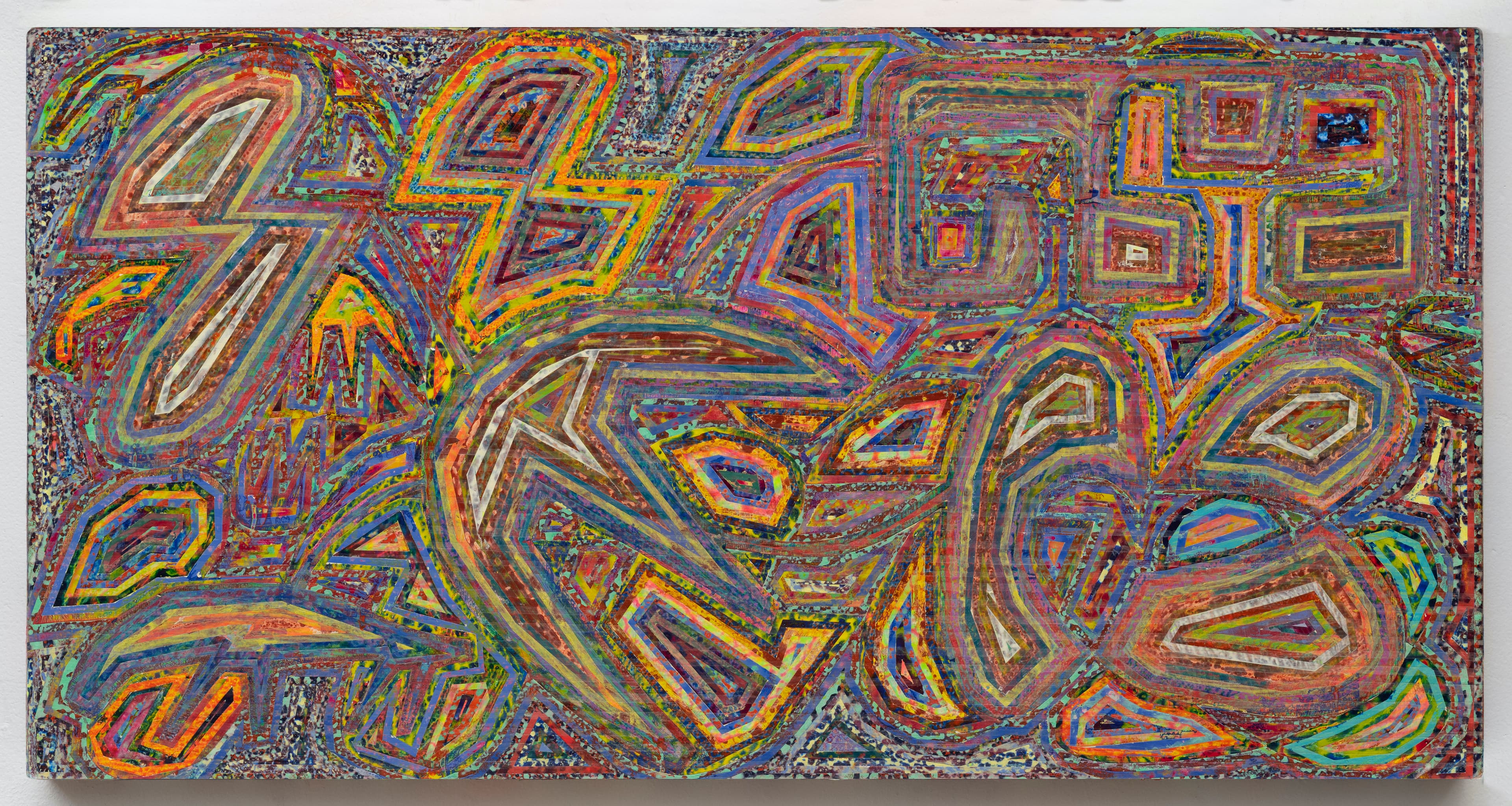 39.5x20.5x1.75 - Abstract painting by Zack Goulet from 2022 collection - 39.5″ × 20.5″ × 1.75″