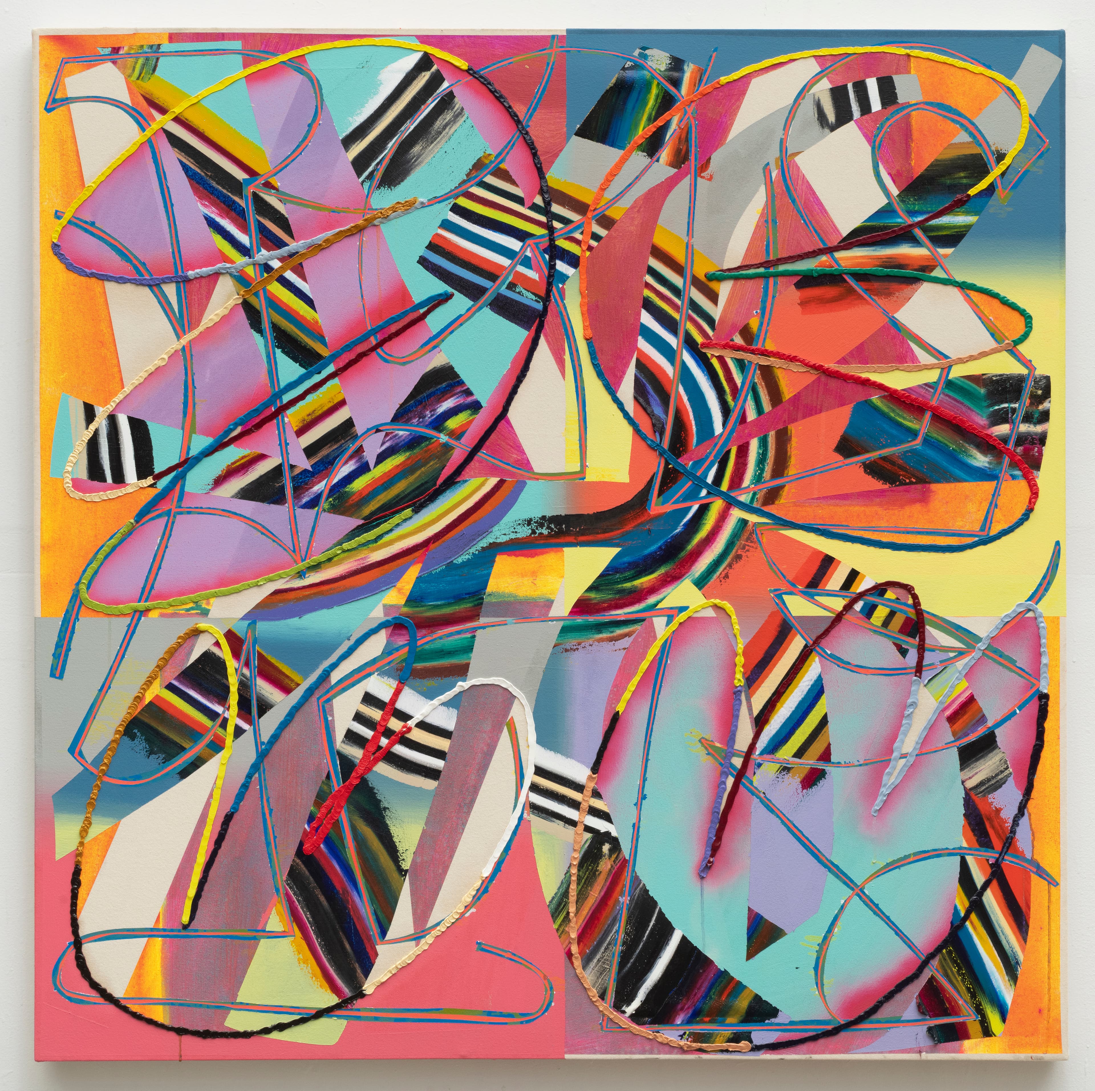 48x48x1.5 - Abstract painting by Zack Goulet from 2022 collection - 48″ × 48″ × 1.5″