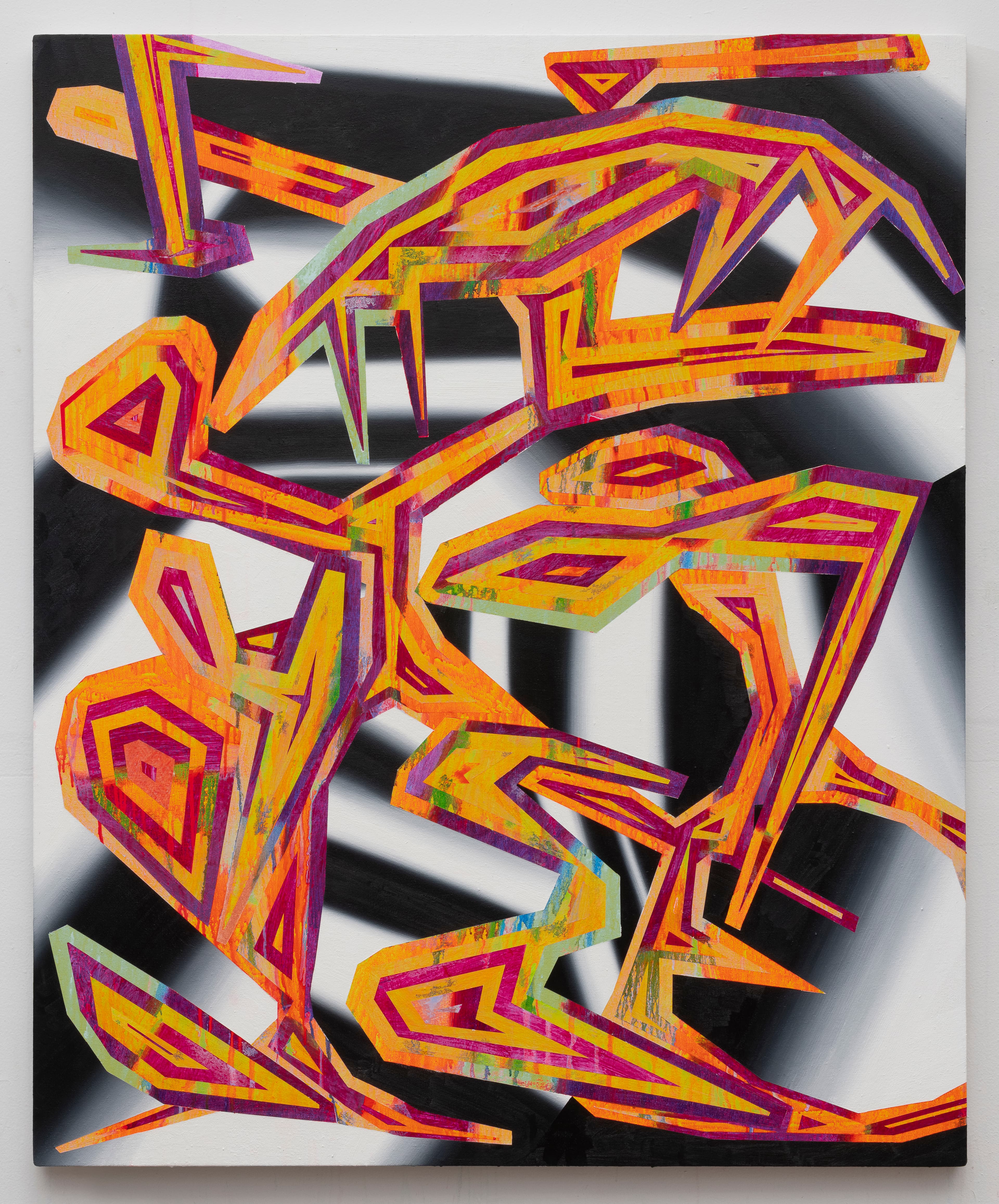 48x58 - Abstract painting by Zack Goulet from 2022 collection - 48″ × 58″