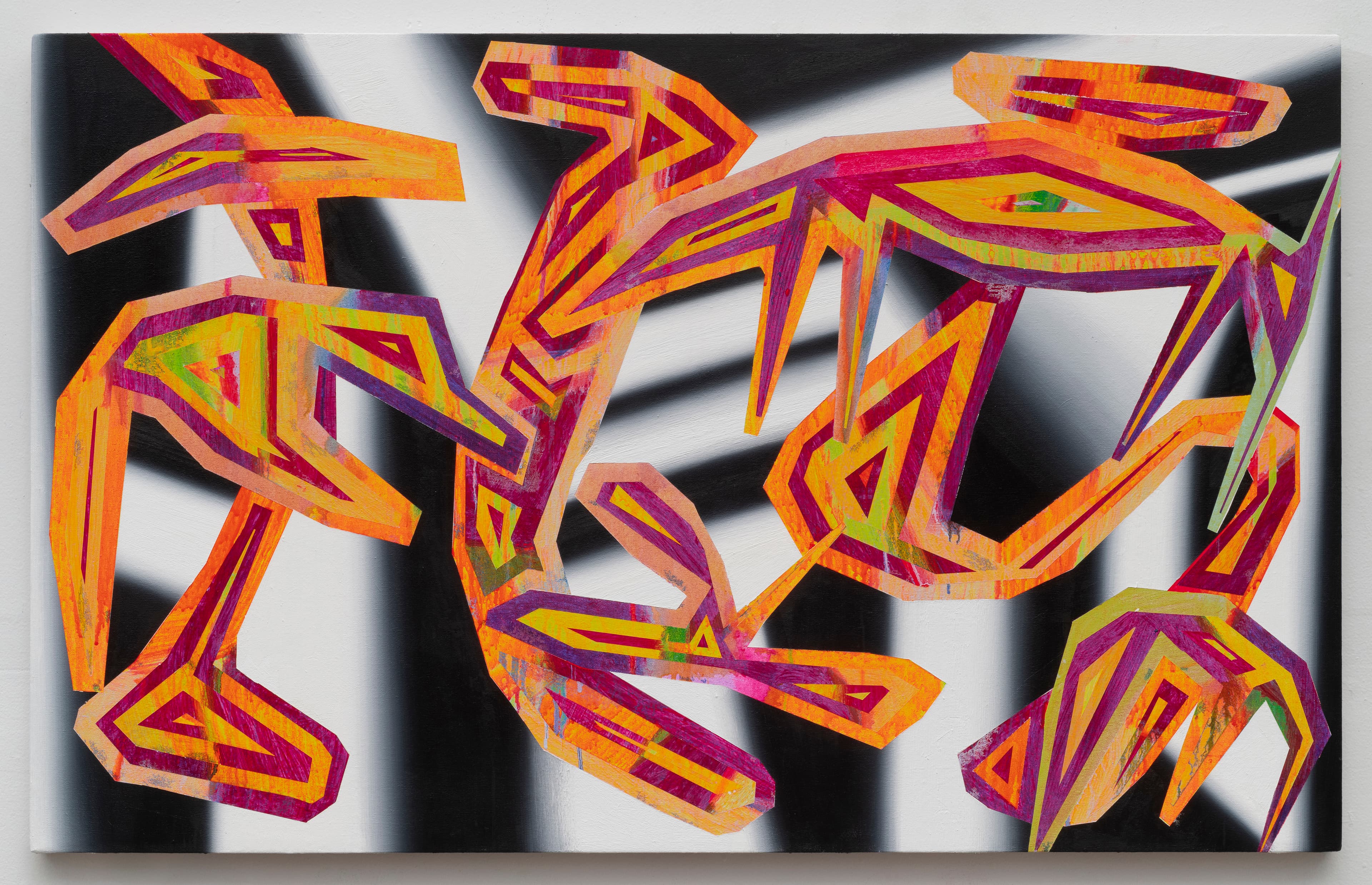 53x33 - Abstract painting by Zack Goulet from 2022 collection - 53″ × 33″