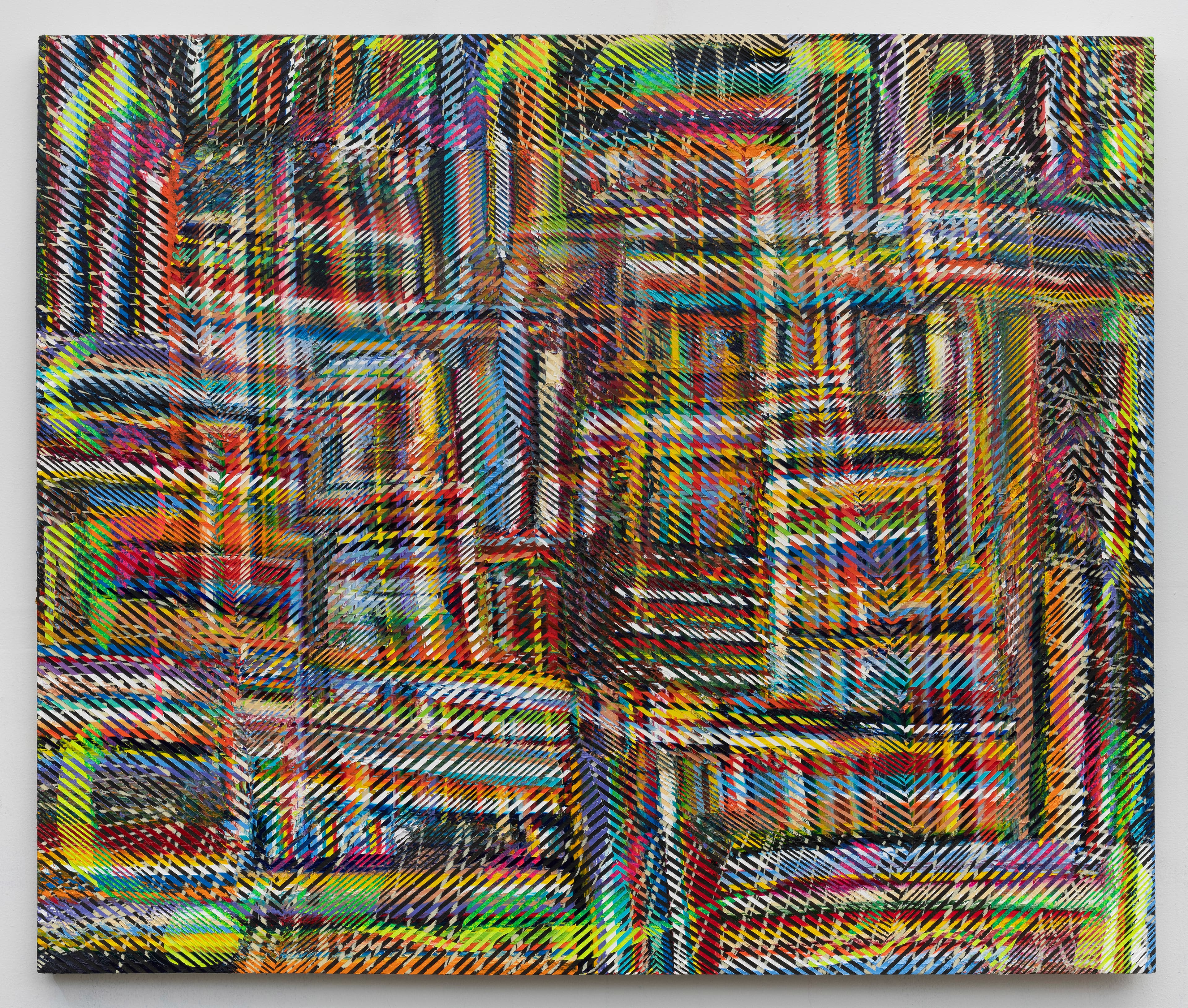 61x51 - Abstract painting by Zack Goulet from 2022 collection - 61″ × 51″