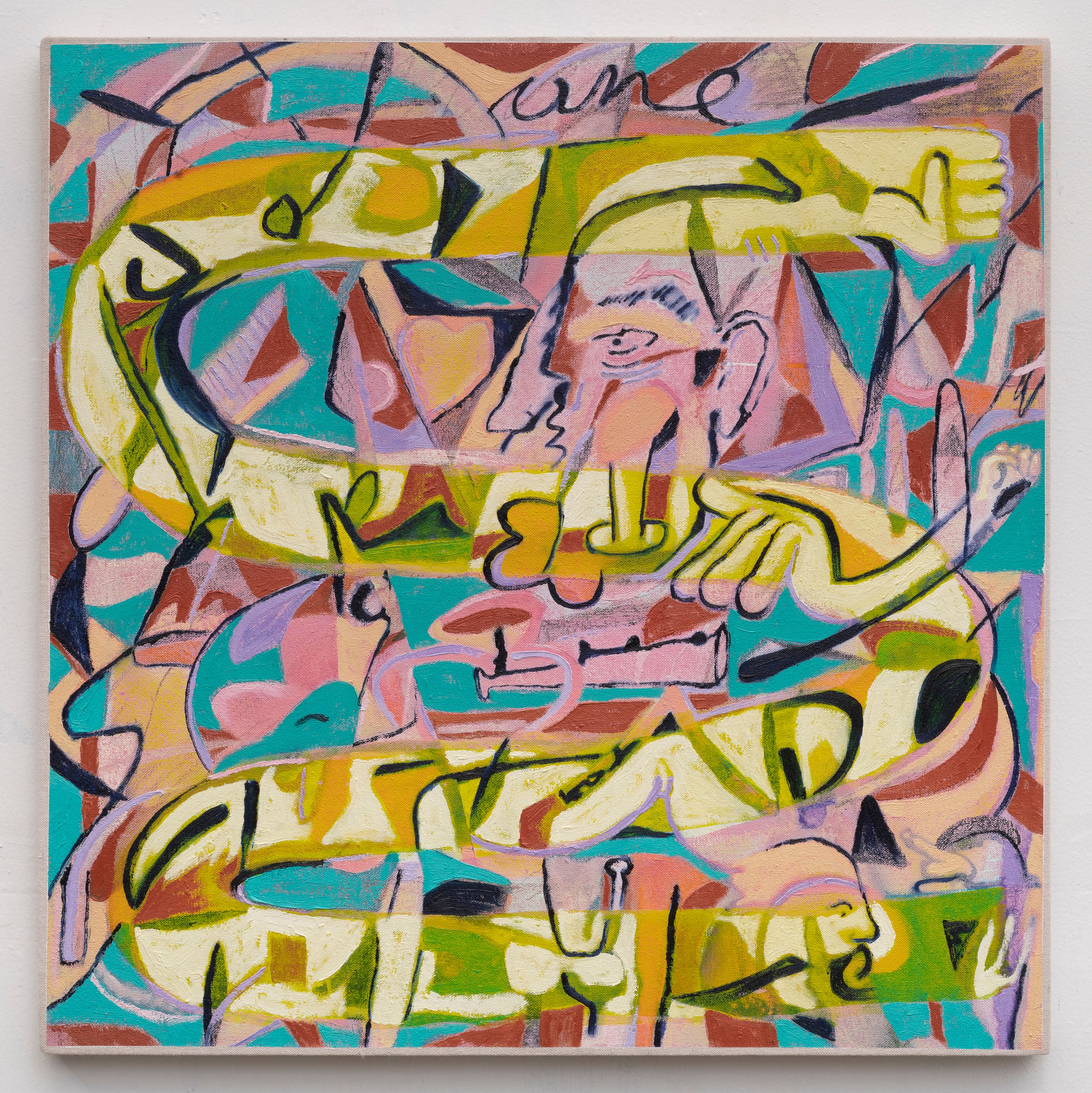 Abstract painting by Zack Goulet