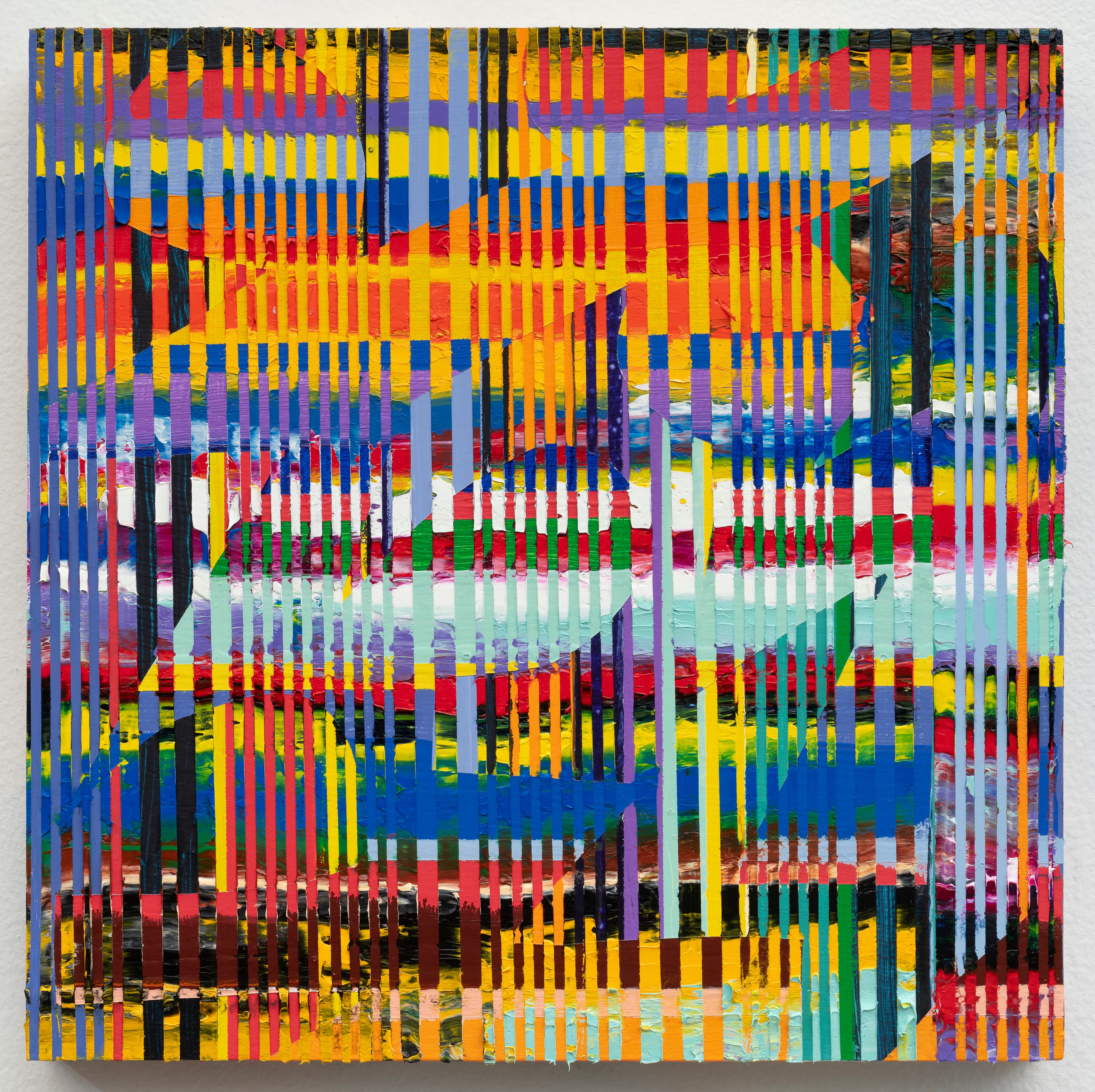 12x12 - Abstract painting by Zack Goulet from 2023 collection - 12″ × 12″