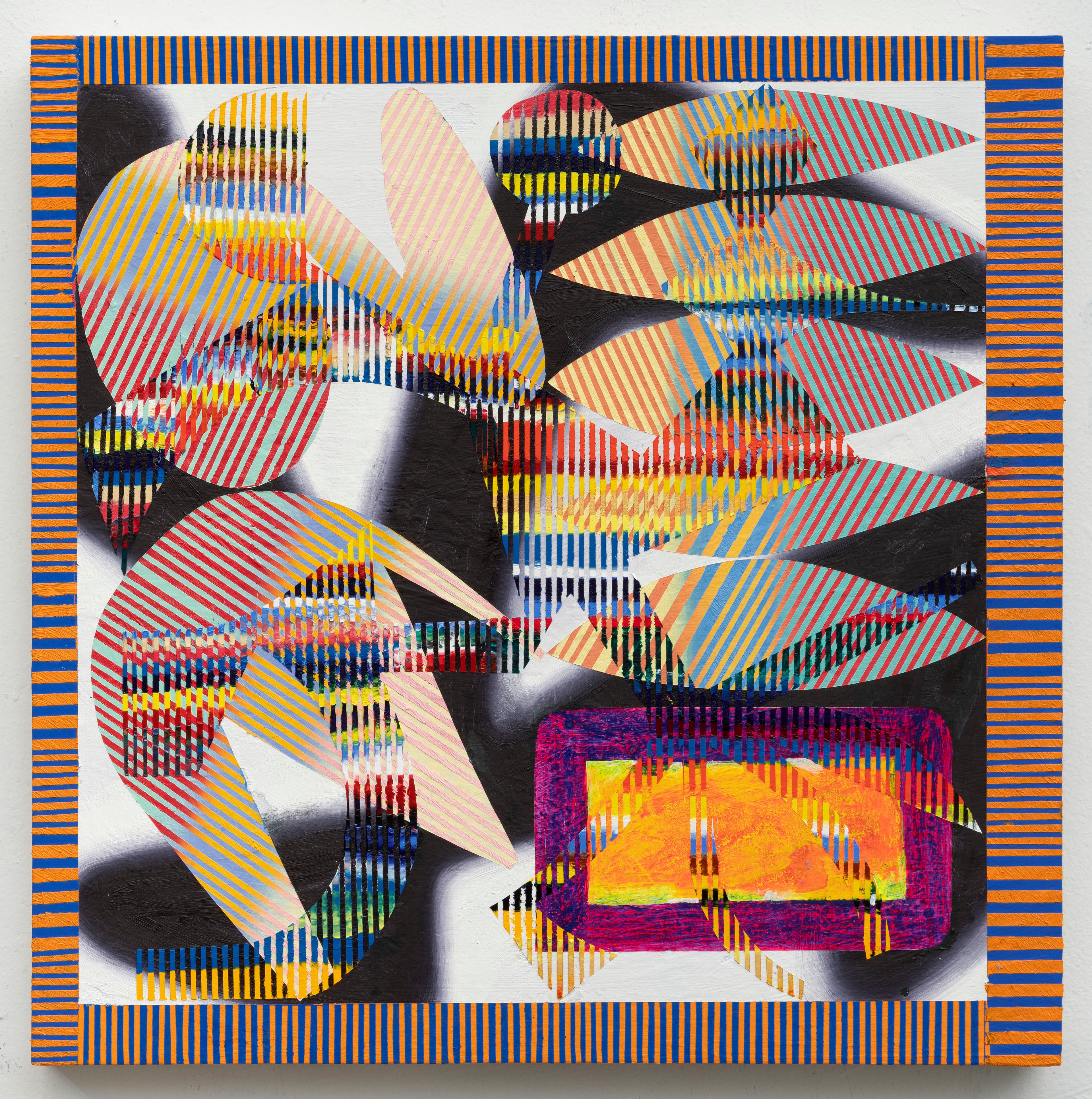 22x22 2 - Abstract painting by Zack Goulet from 2023 collection - 22″ × 22″