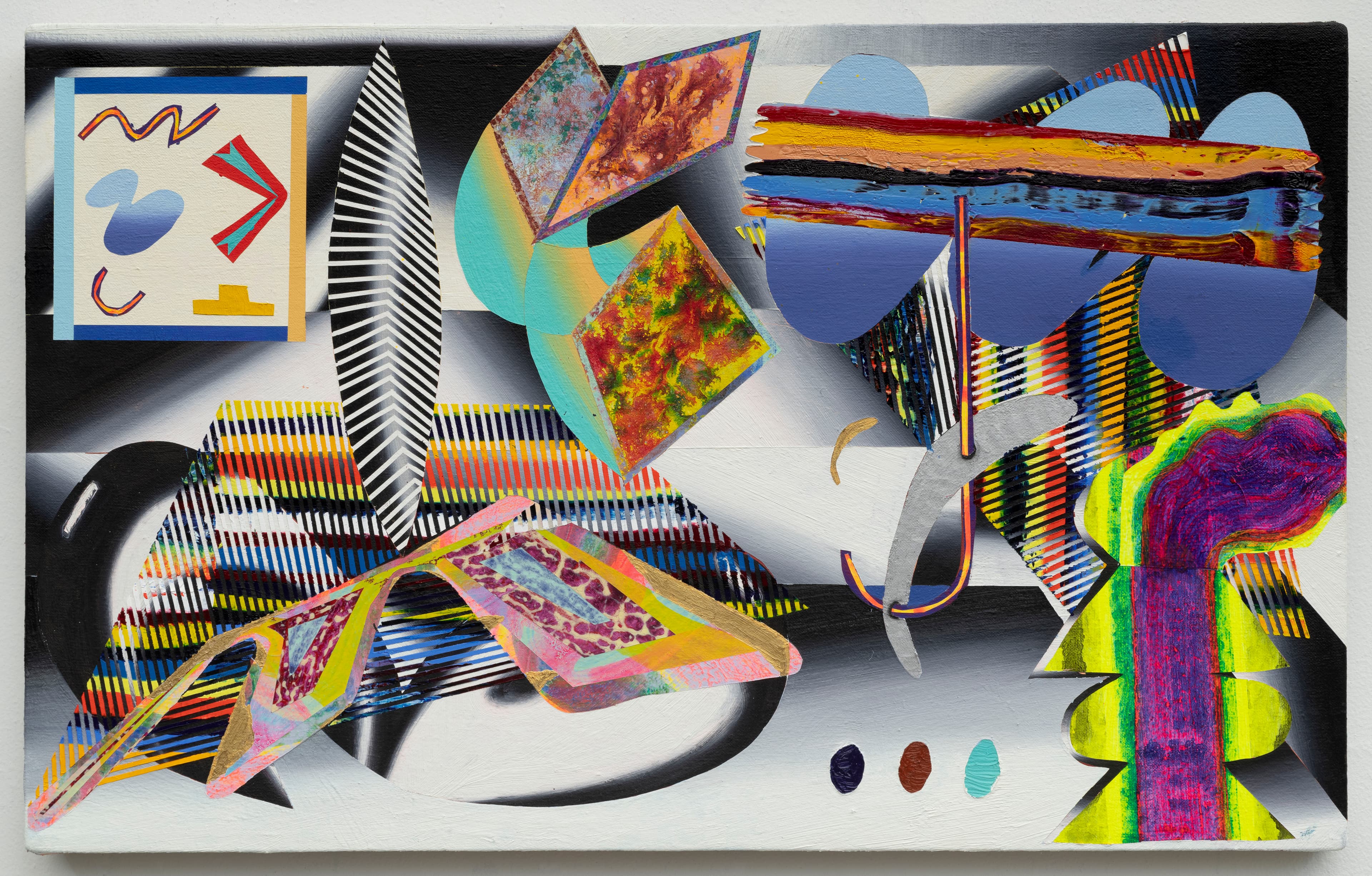 34x21 - Abstract painting by Zack Goulet from 2023 collection - 34″ × 21″