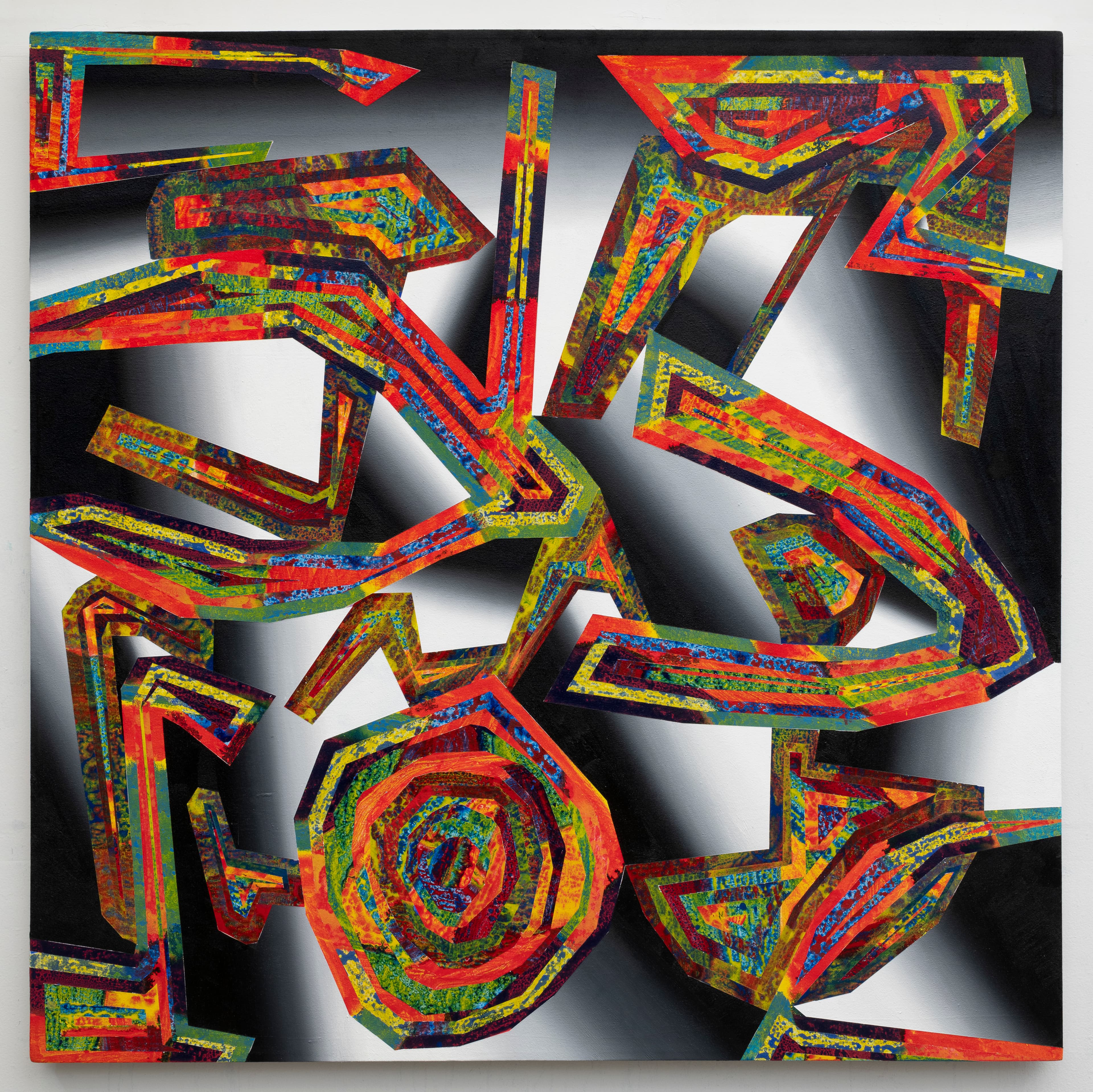 60x60 - Abstract painting by Zack Goulet from 2023 collection - 60″ × 60″