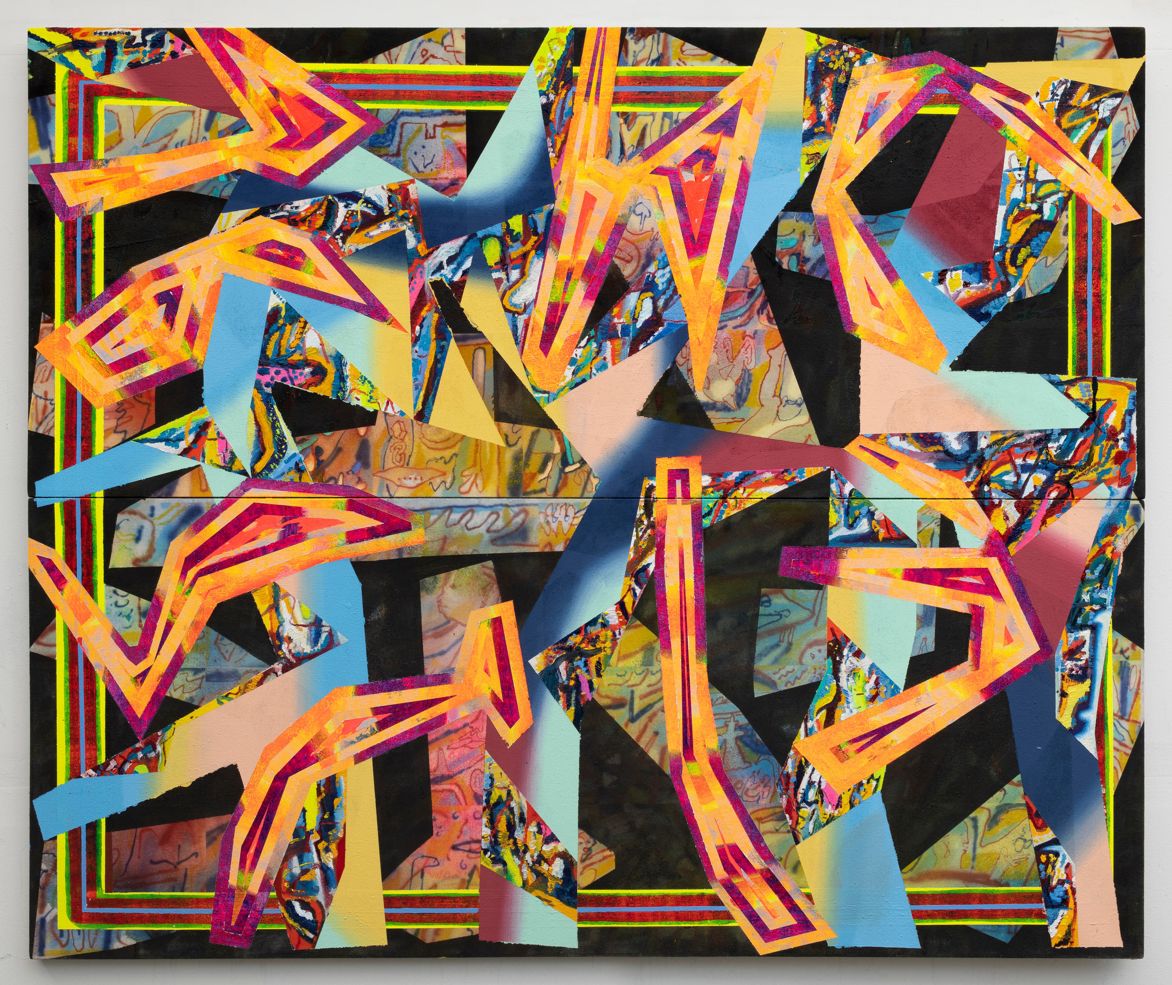 72x60 - Abstract painting by Zack Goulet from 2023 collection - 72″ × 60″