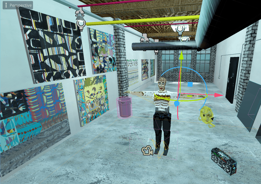 Calling the game "Studio Sim" for now. art studio game? --Making Progress-- as FPS Game Jam Goes Underway!